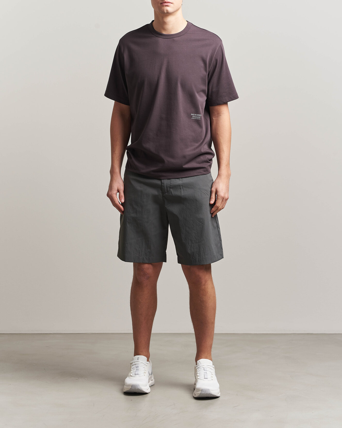 Uomini | T-shirt | Pas Normal Studios | Off Race Cotton Tech T-Shirt Dark Purple