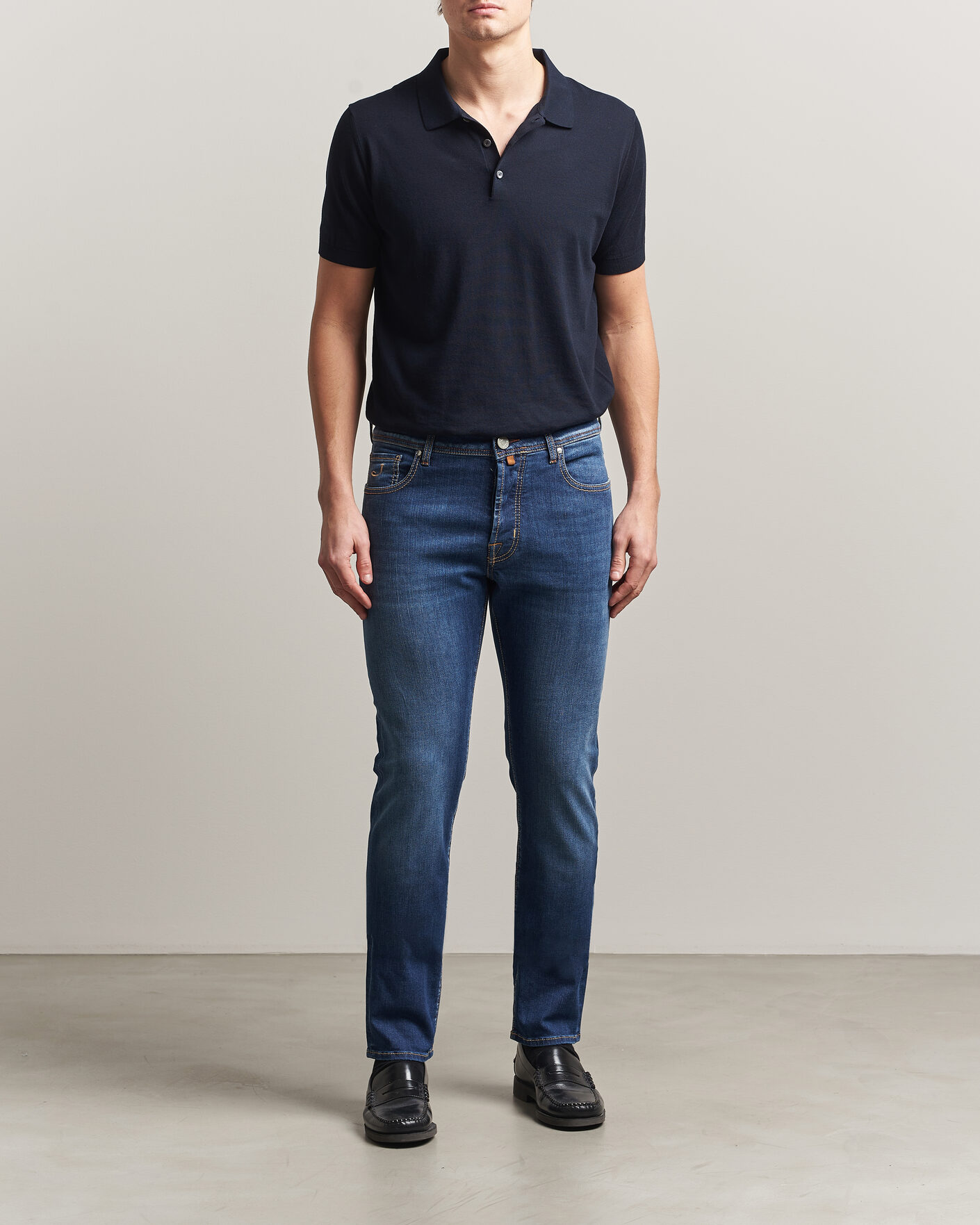 Uomini | Pantaloni | Jacob Cohën | Bard Slim Fit Super Stretch Jeans Medium Vintage