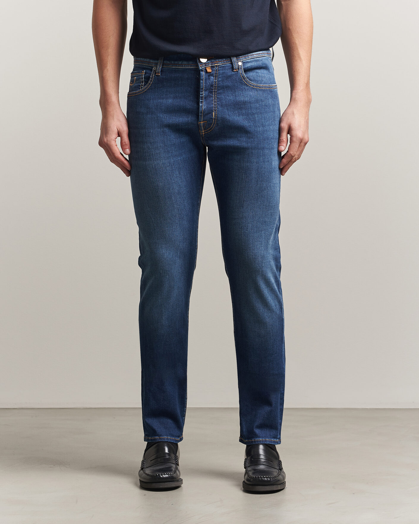 Uomini | Pantaloni | Jacob Cohën | Bard Slim Fit Super Stretch Jeans Medium Vintage