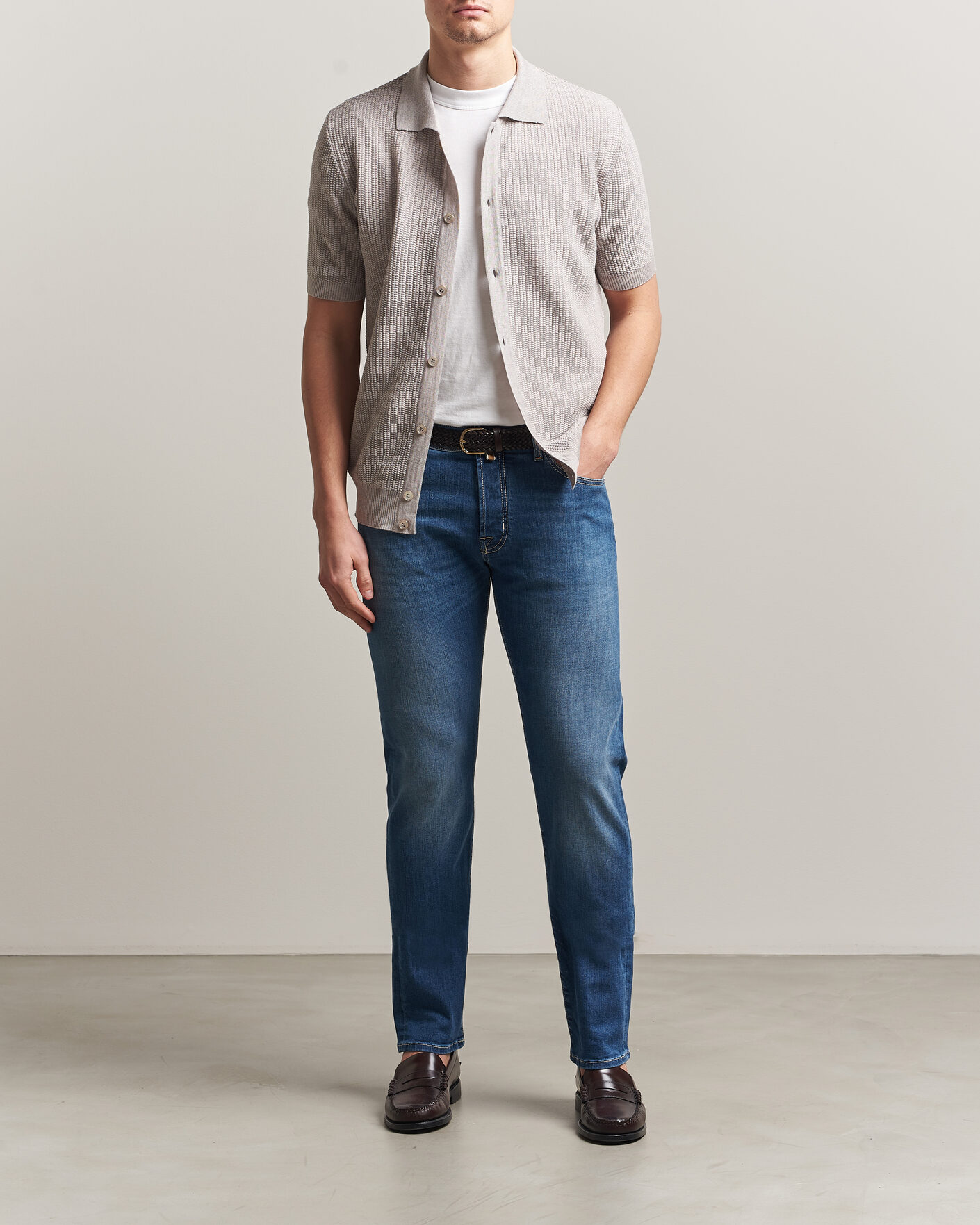Uomini | Pantaloni | Jacob Cohën | Bard Slim Fit Super Stretch Jeans Light Vintage