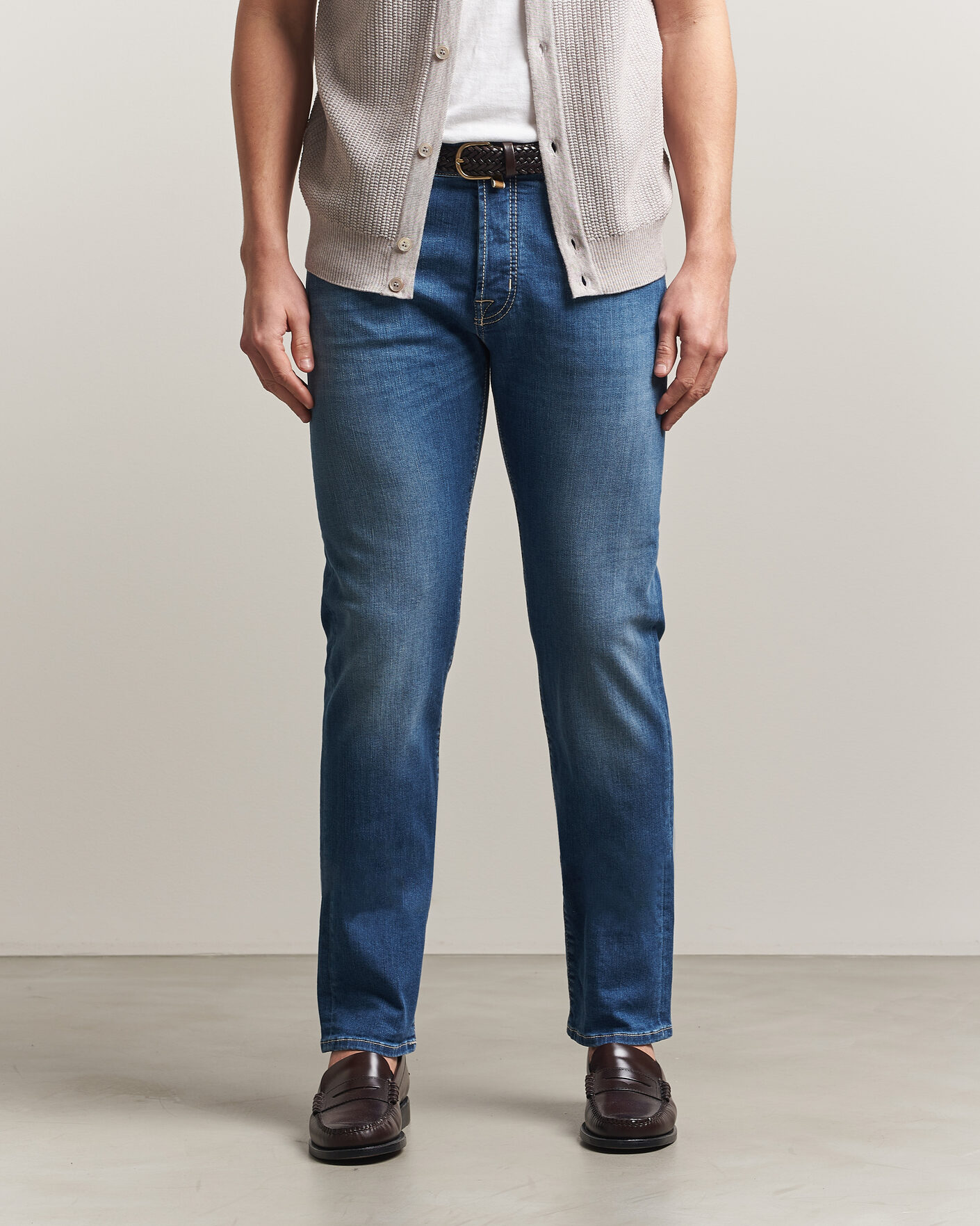 Uomini | Pantaloni | Jacob Cohën | Bard Slim Fit Super Stretch Jeans Light Vintage