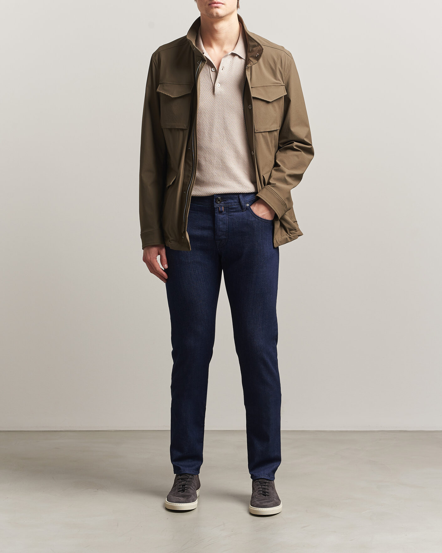 Uomini | Pantaloni | Jacob Cohën | Nick Slim Fit Super Stretch Jeans Rinse Wash