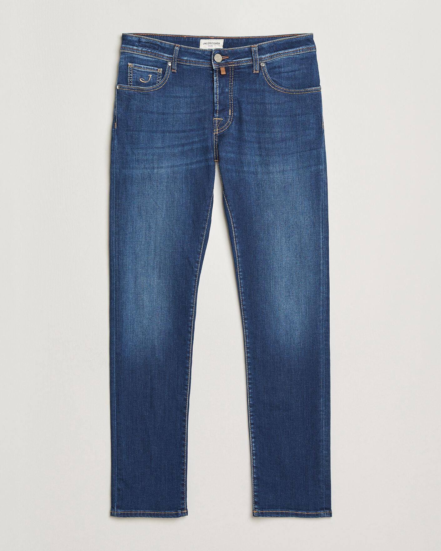 Uomini | Pantaloni | Jacob Cohën | Nick Slim Fit Super Stretch Jeans Medium Vintage