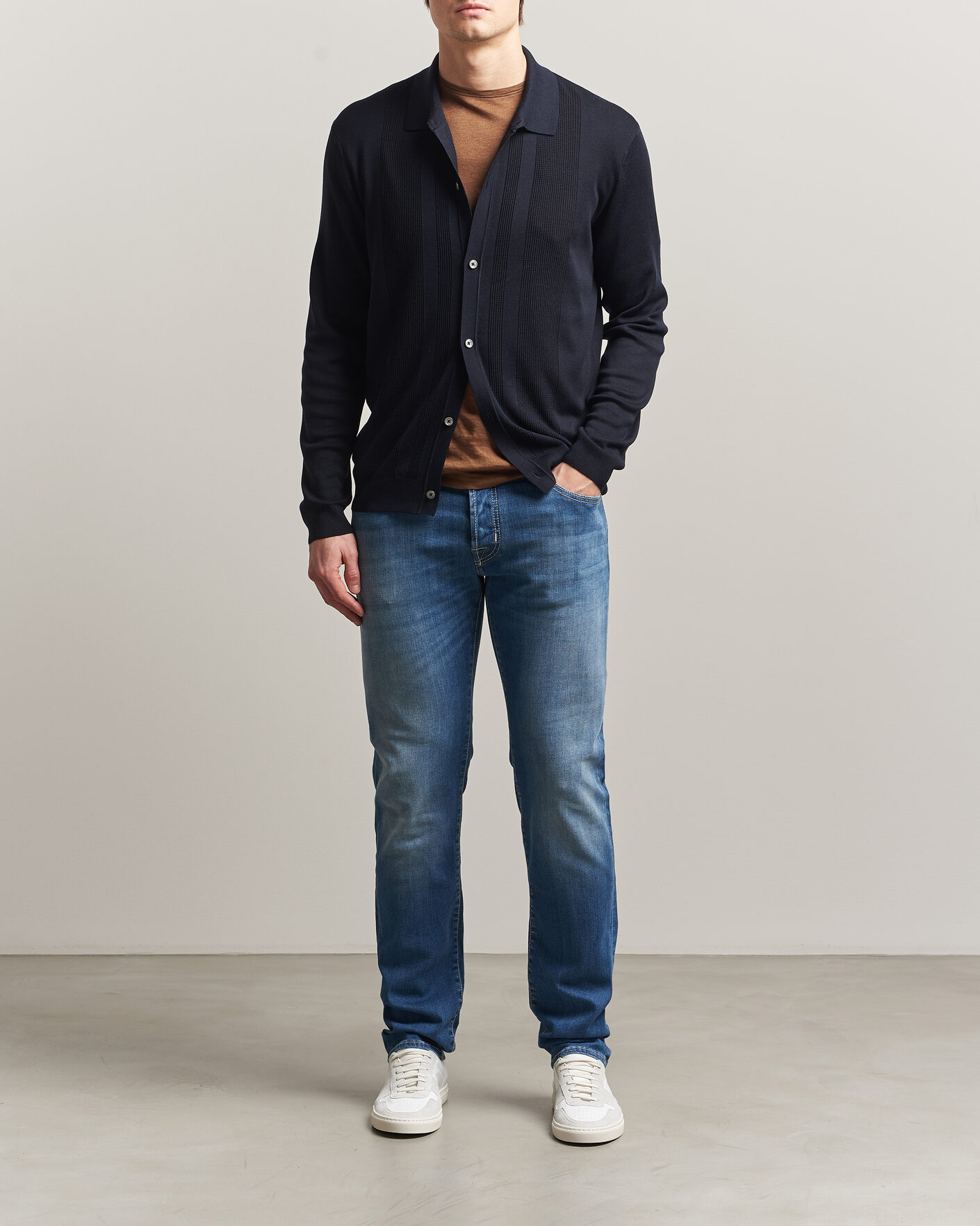 Uomini | Pantaloni | Jacob Cohën | Nick Slim Fit Super Stretch Jeans Light Vintage