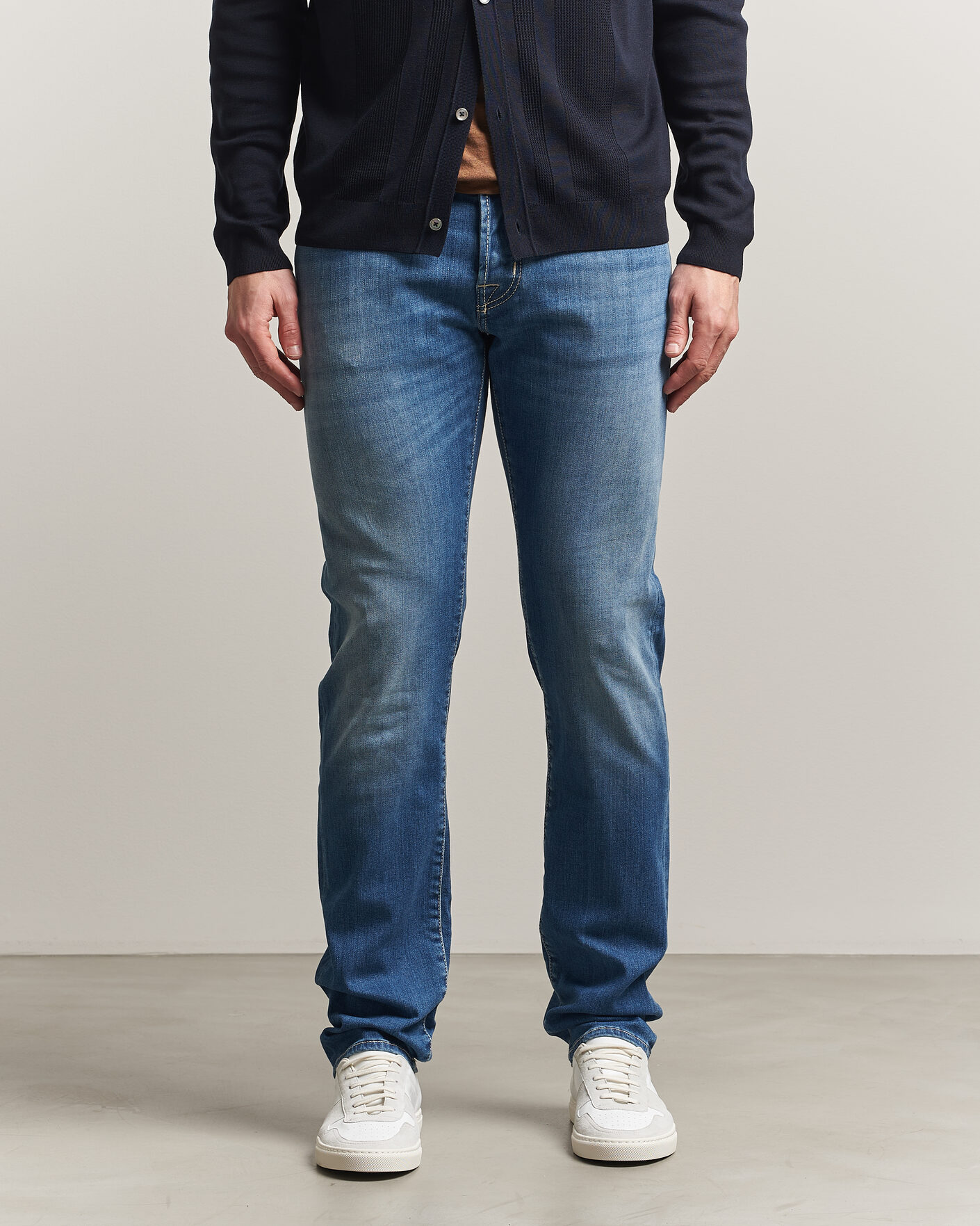 Uomini | Pantaloni | Jacob Cohën | Nick Slim Fit Super Stretch Jeans Light Vintage