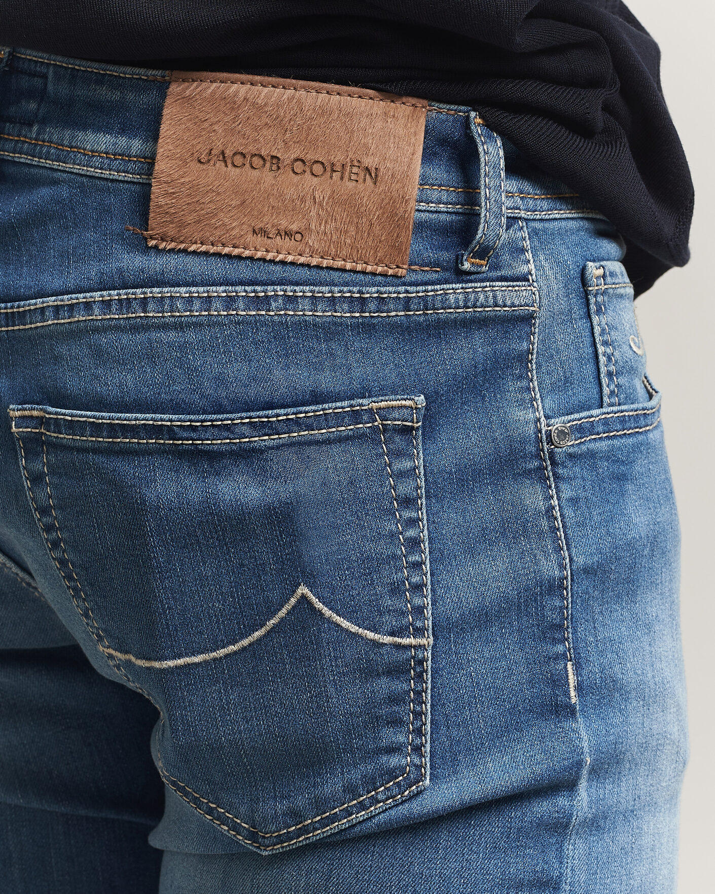 Uomini | Pantaloni | Jacob Cohën | Nick Slim Fit Super Stretch Jeans Light Vintage