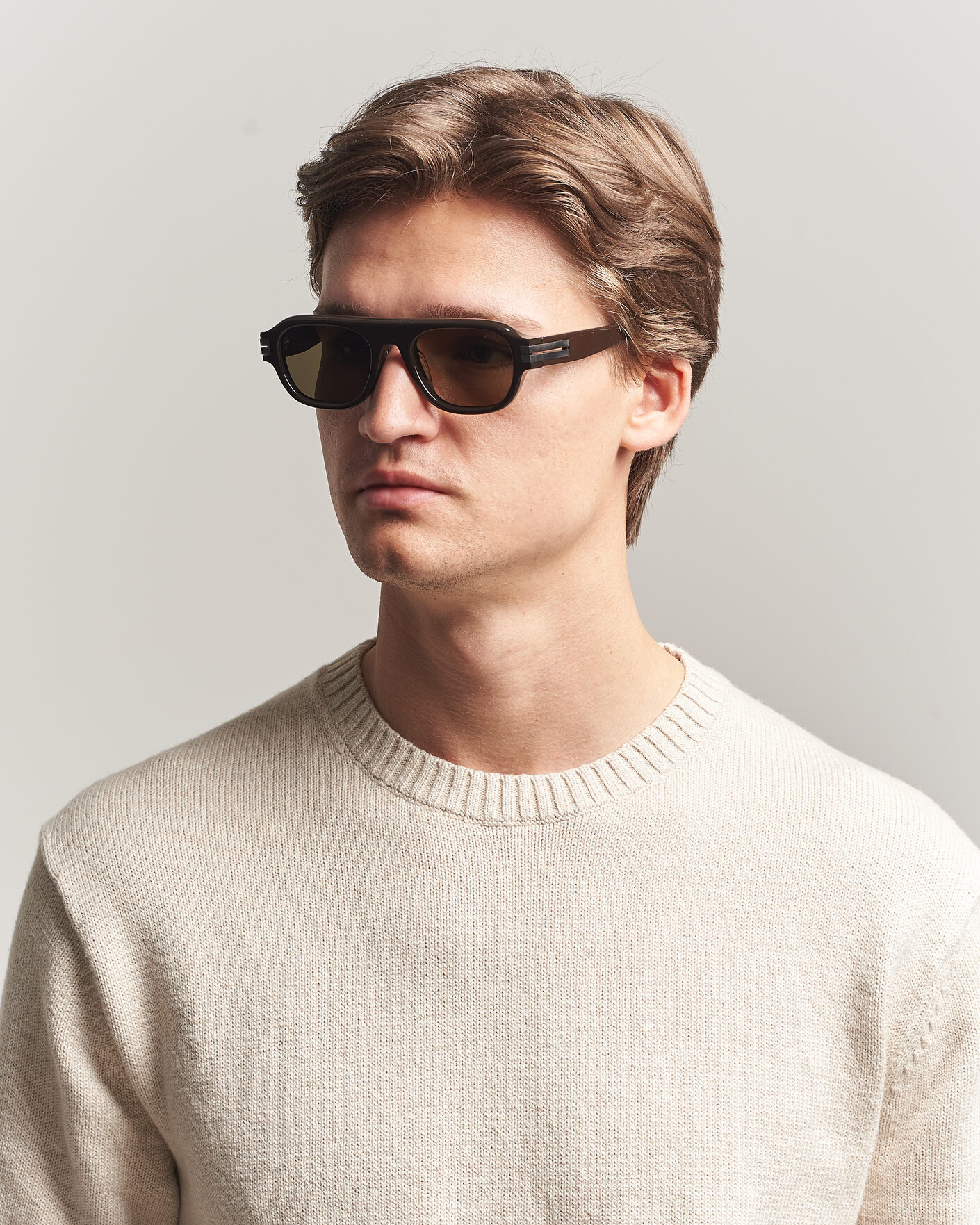 Uomini | Occhiali da sole | Zegna | EZ0304 Sunglasses Dark Brown