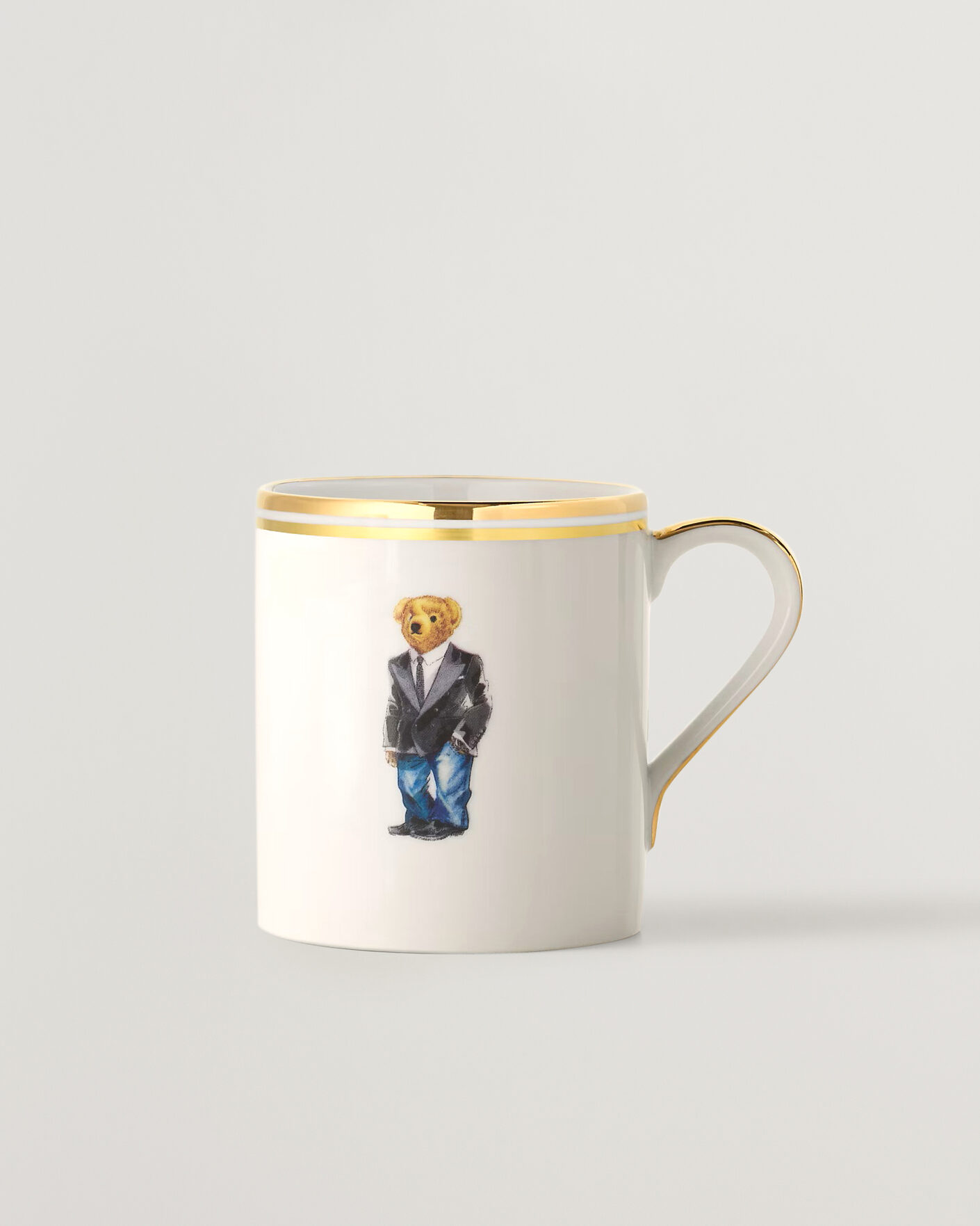 Uomini | Casa | Ralph Lauren Home | Wilshire Tuxedo Bear Mug Set White/Gold