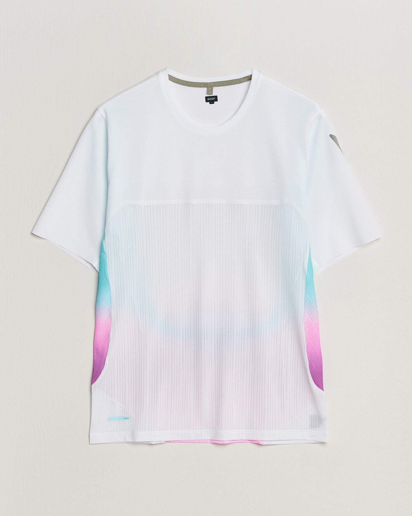 Uomini | T-shirt | SOAR Running | Hot Weather Tee White/Blue
