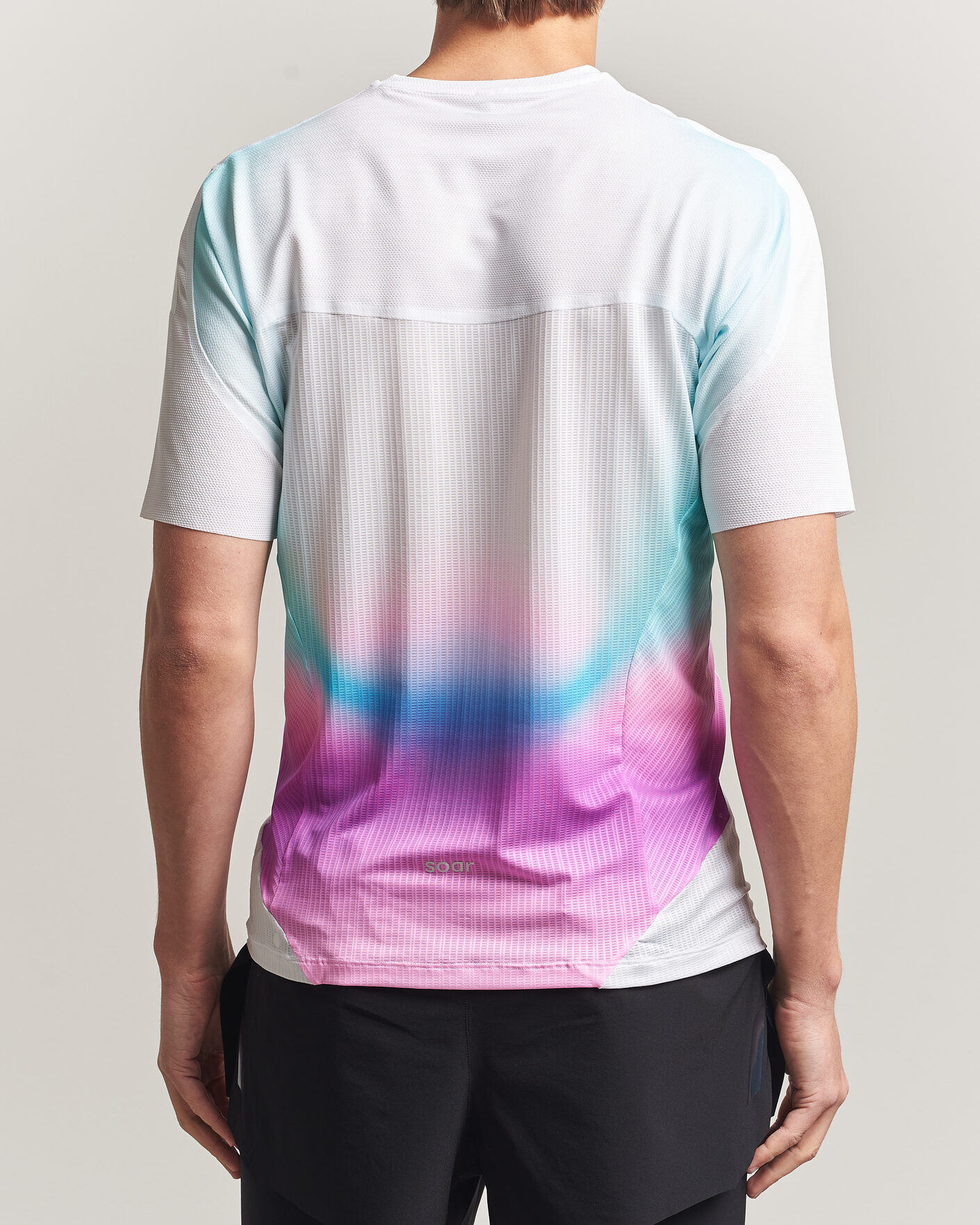 Uomini | T-shirt | SOAR Running | Hot Weather Tee White/Blue
