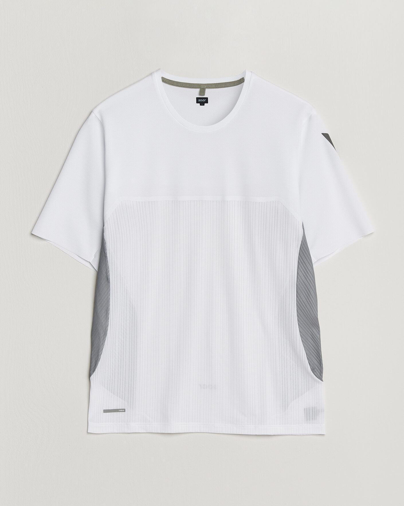 Uomini | T-shirt | SOAR Running | Hot Weather Tee White/Silver