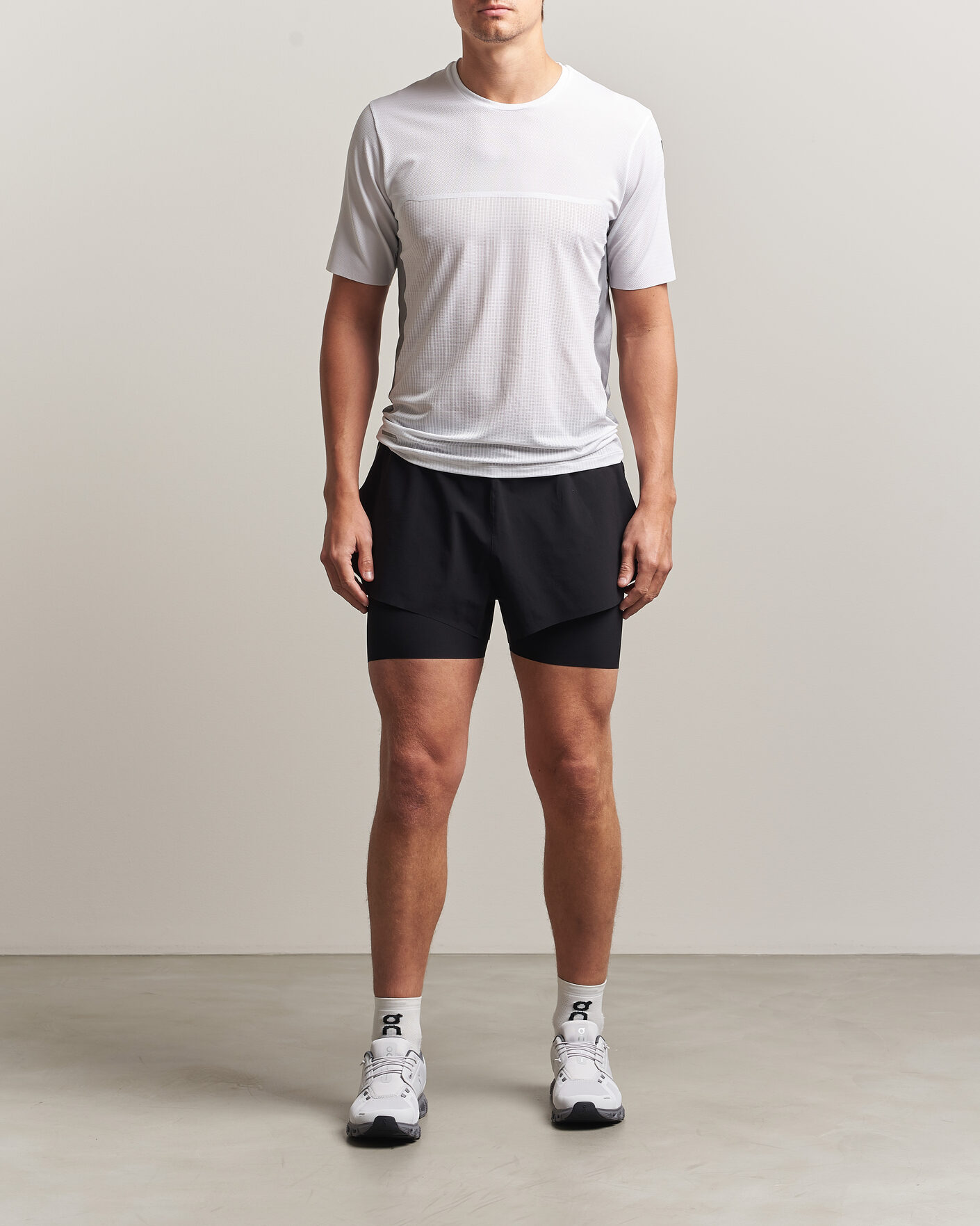 Uomini | T-shirt | SOAR Running | Hot Weather Tee White/Silver