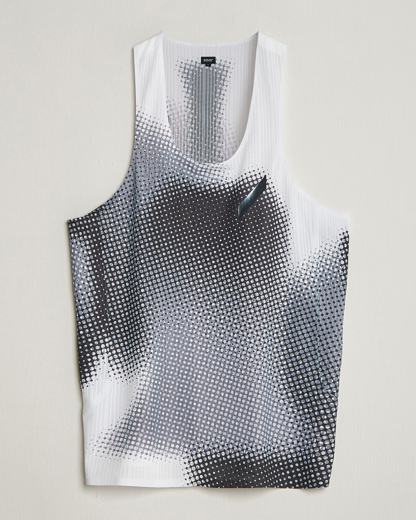 Uomini | T-shirt | SOAR Running | Race Vest Black/White