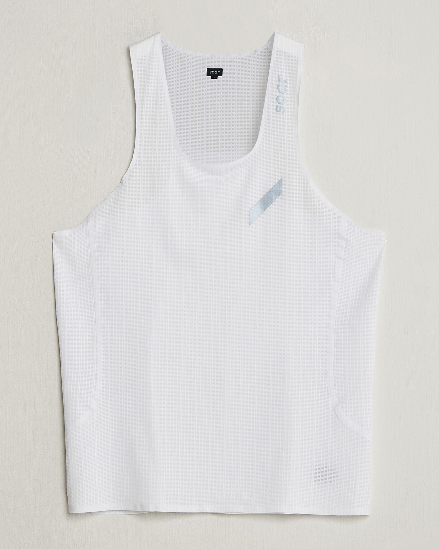 Uomini | T-shirt | SOAR Running | Race Vest White
