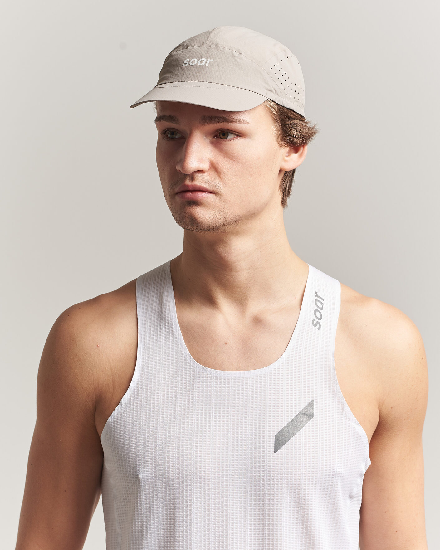 Uomini | Cappelli & Berretti | SOAR Running | Run Cap Warm Grey