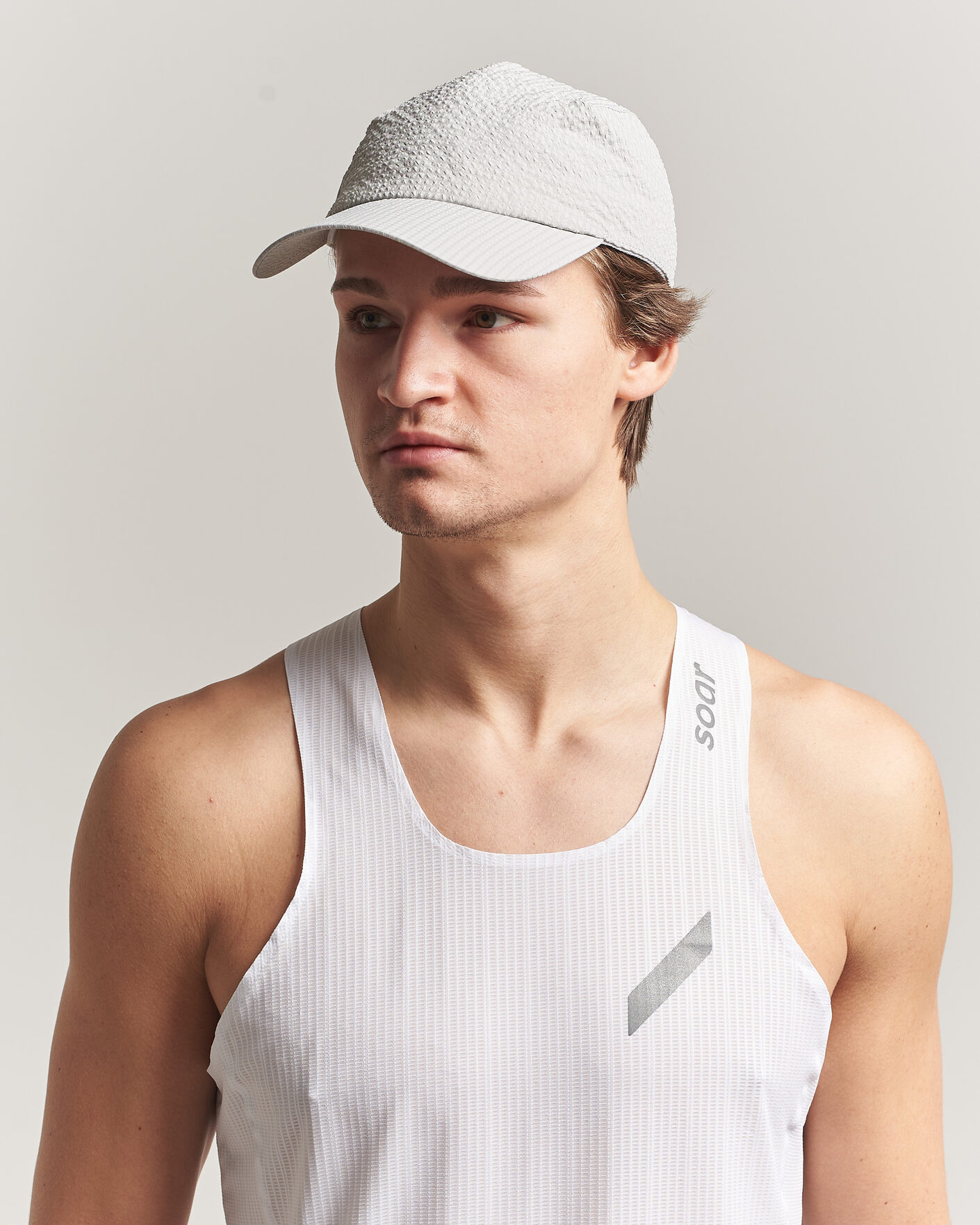 Uomini | Cappelli & Berretti | SOAR Running | Dart Cap Silver Grey