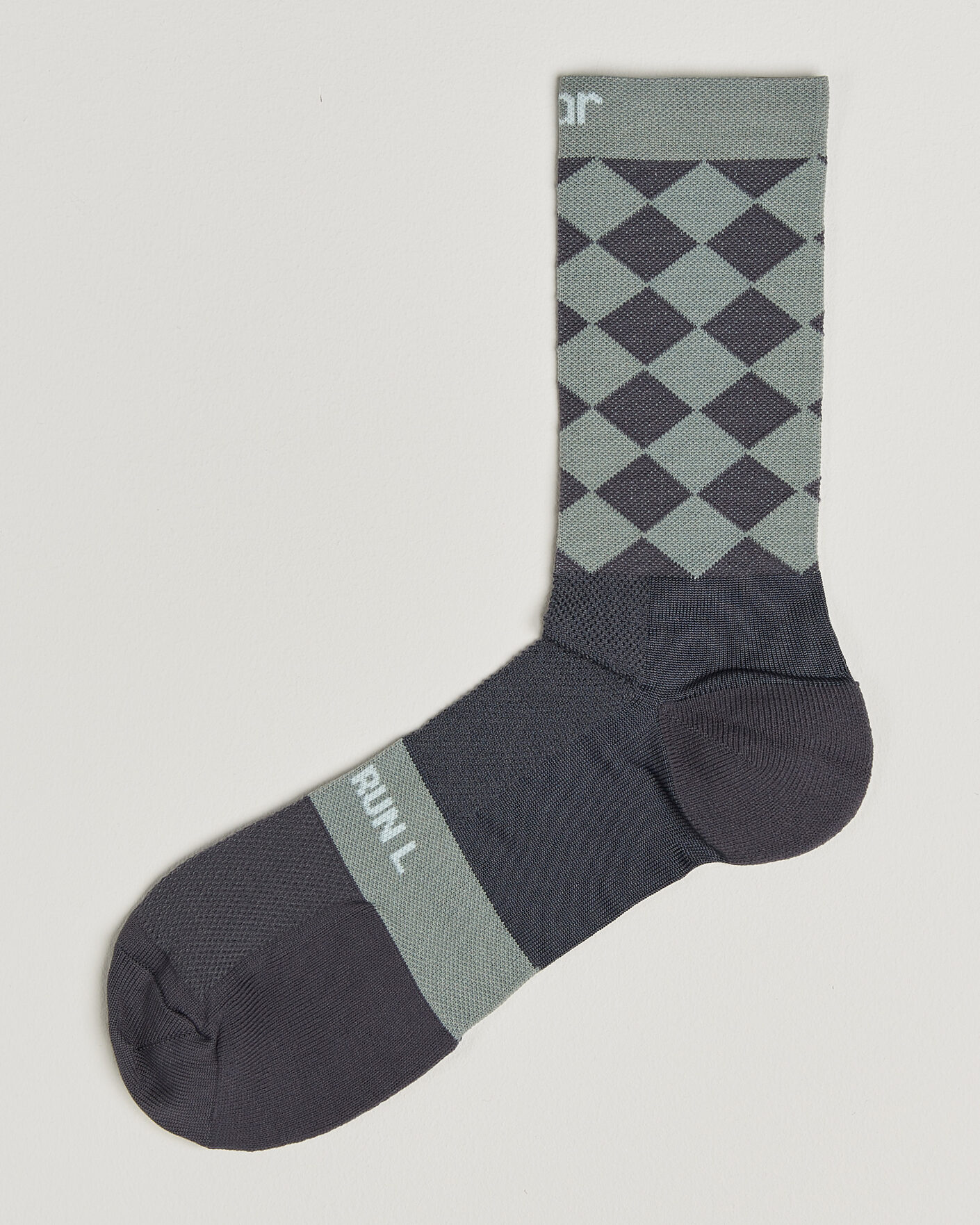 Uomini | Biancheria intima | SOAR Running | Diamond Crew Sock Dark Grey
