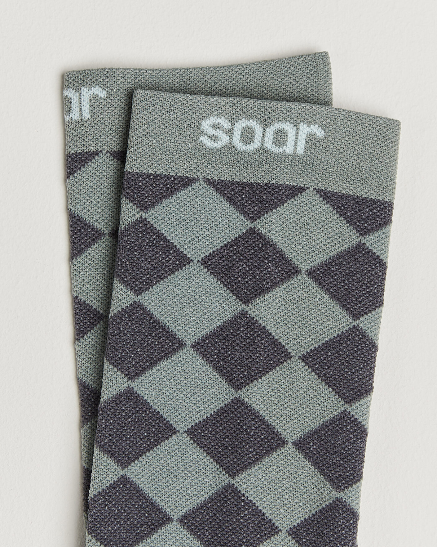 Uomini | Biancheria intima | SOAR Running | Diamond Crew Sock Dark Grey