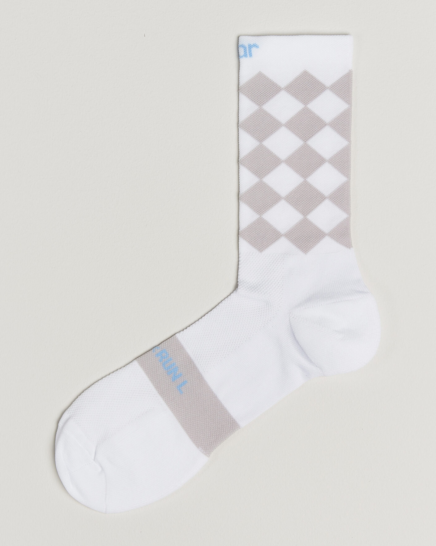 Uomini | Biancheria intima | SOAR Running | Diamond Crew Sock White/Grey