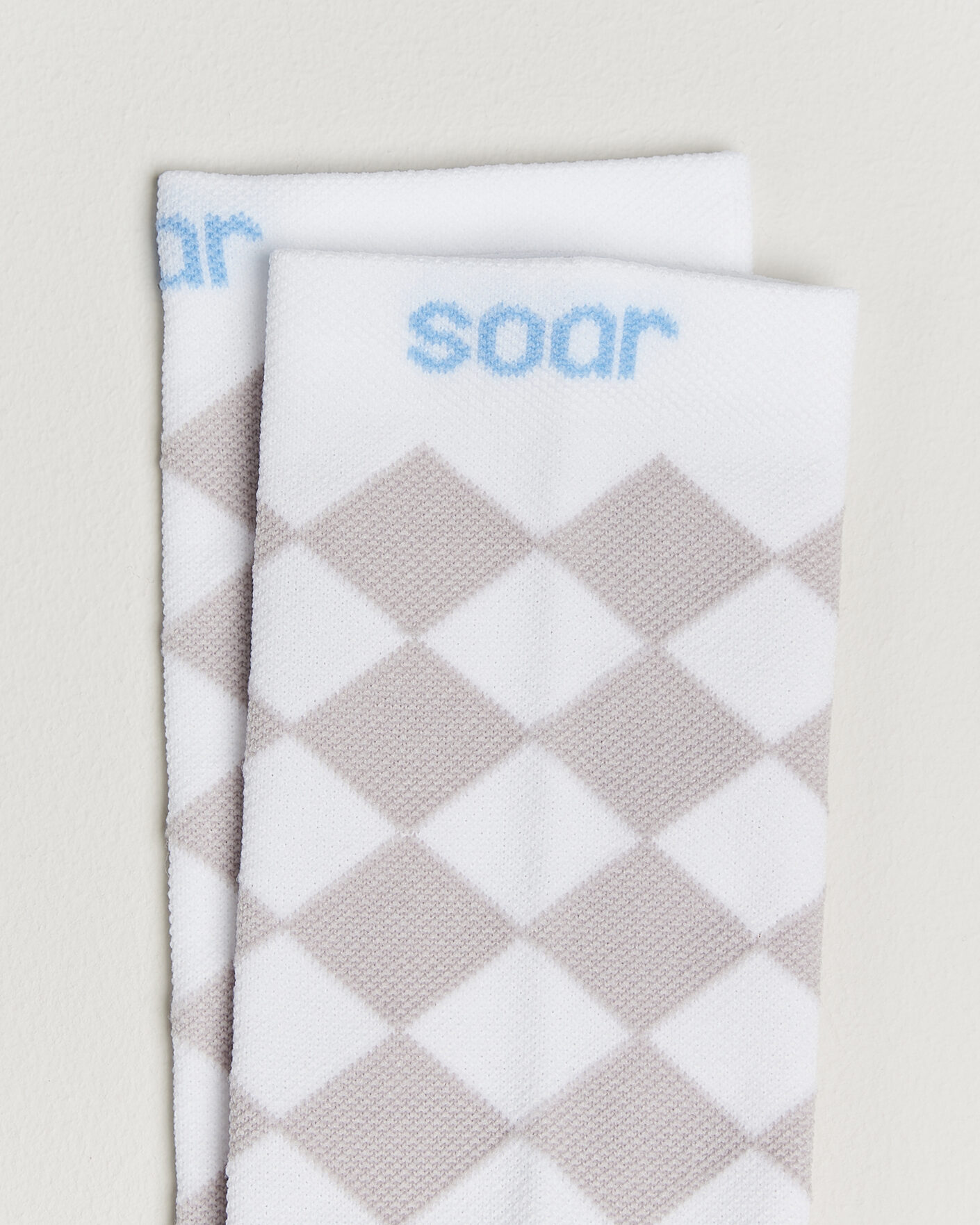 Uomini | Biancheria intima | SOAR Running | Diamond Crew Sock White/Grey