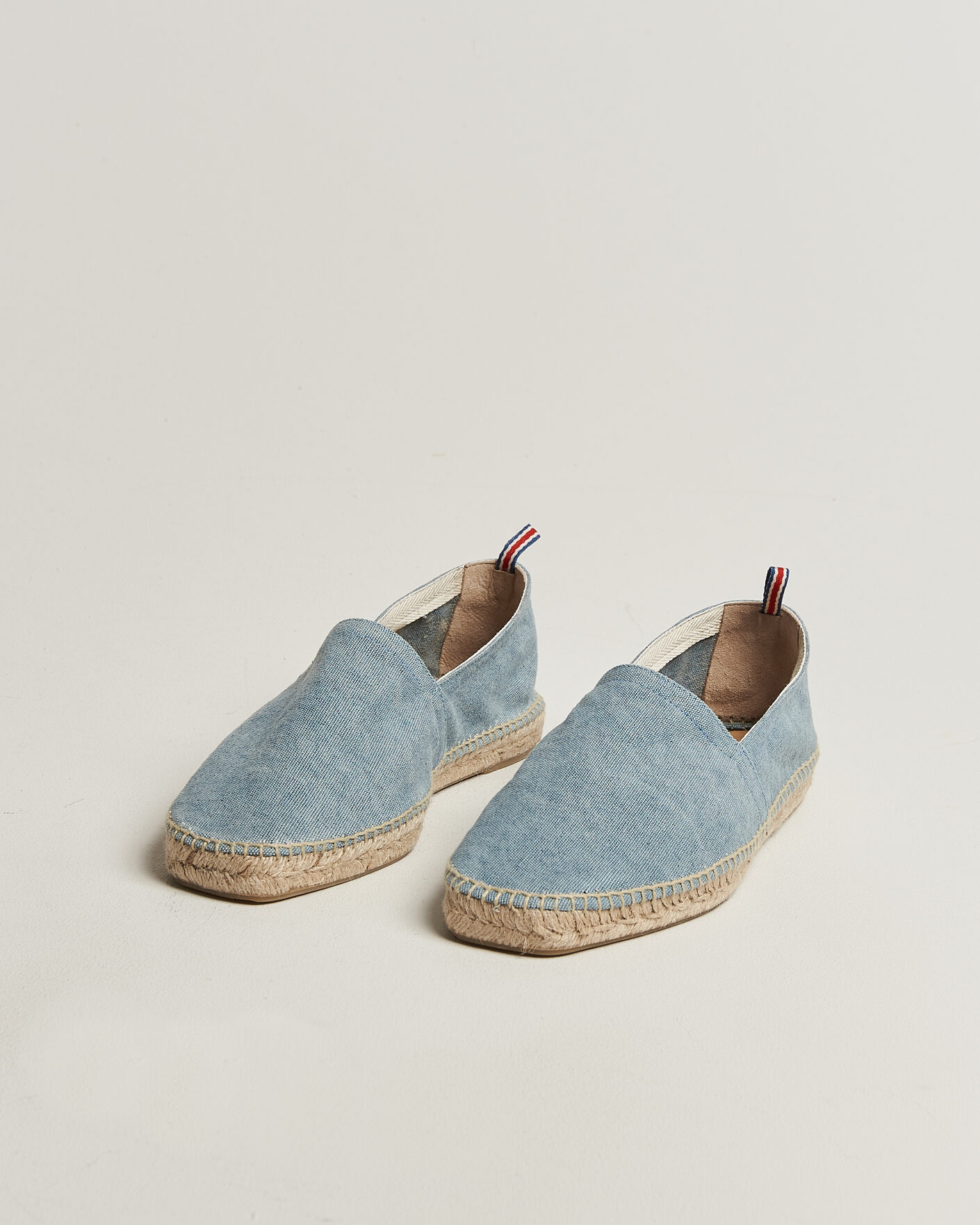 Uomini | Espadrillas | Castañer | Pablo Washed Canvas Espadrilles Acqua