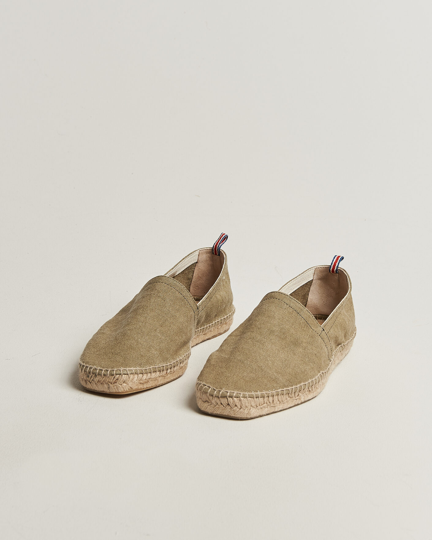 Uomini | Espadrillas | Castañer | Pablo Washed Canvas Espadrilles Laurel Green