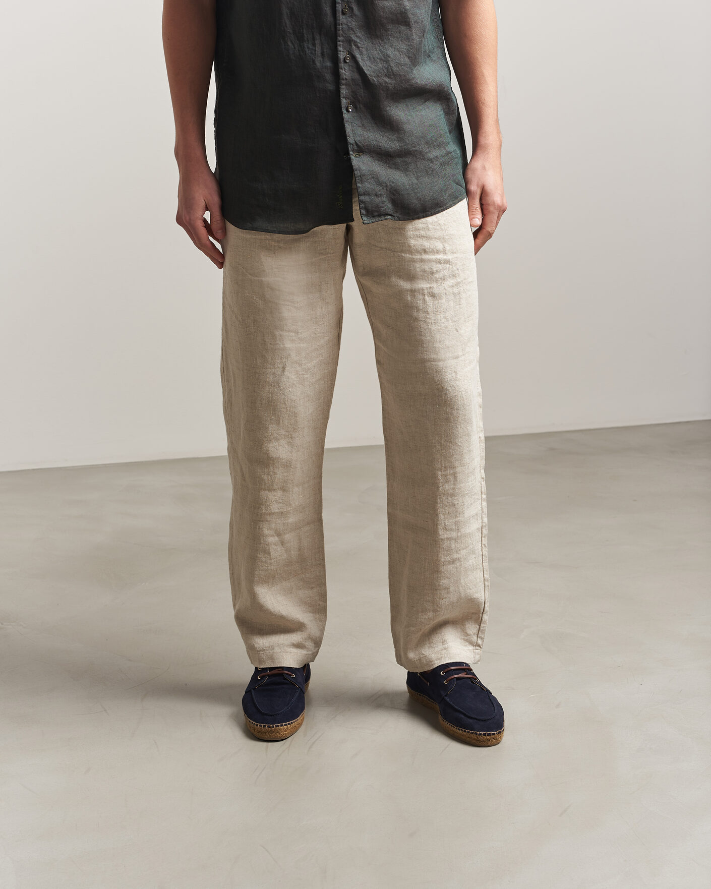 Uomini | Espadrillas | Castañer | Nemo Casual Suede Boat Shoe Azul Oscuro