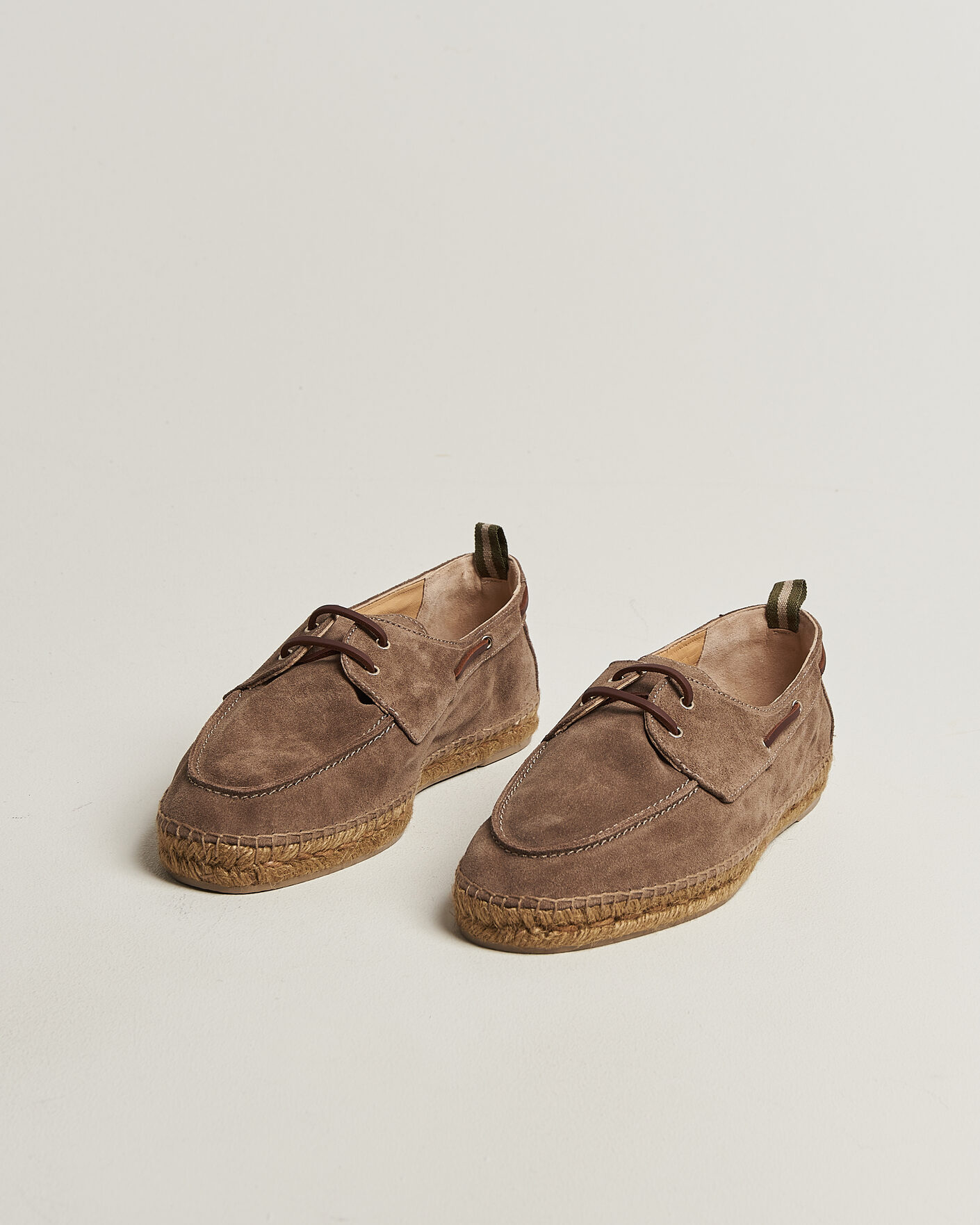 Uomini | Espadrillas | Castañer | Nemo Casual Suede Boat Shoe Topo