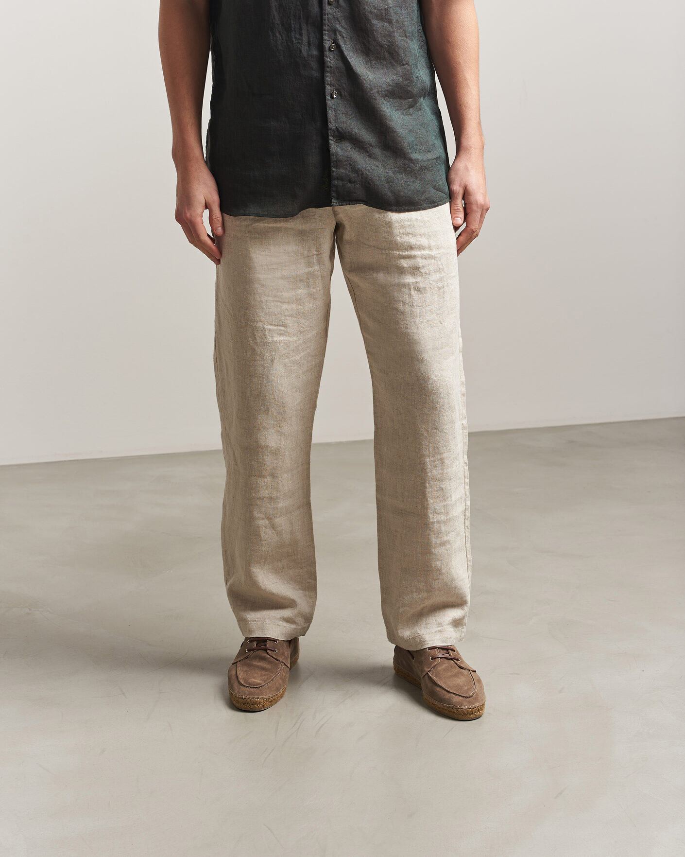 Uomini | Espadrillas | Castañer | Nemo Casual Suede Boat Shoe Topo