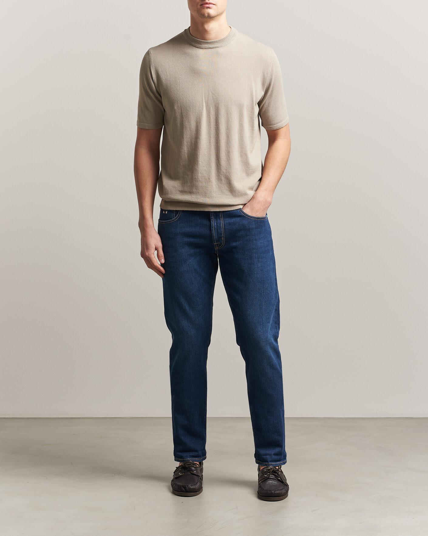 Uomini | Pantaloni | Tramarossa | Michelangelo Western Badge Stretch Jeans Mid Blue