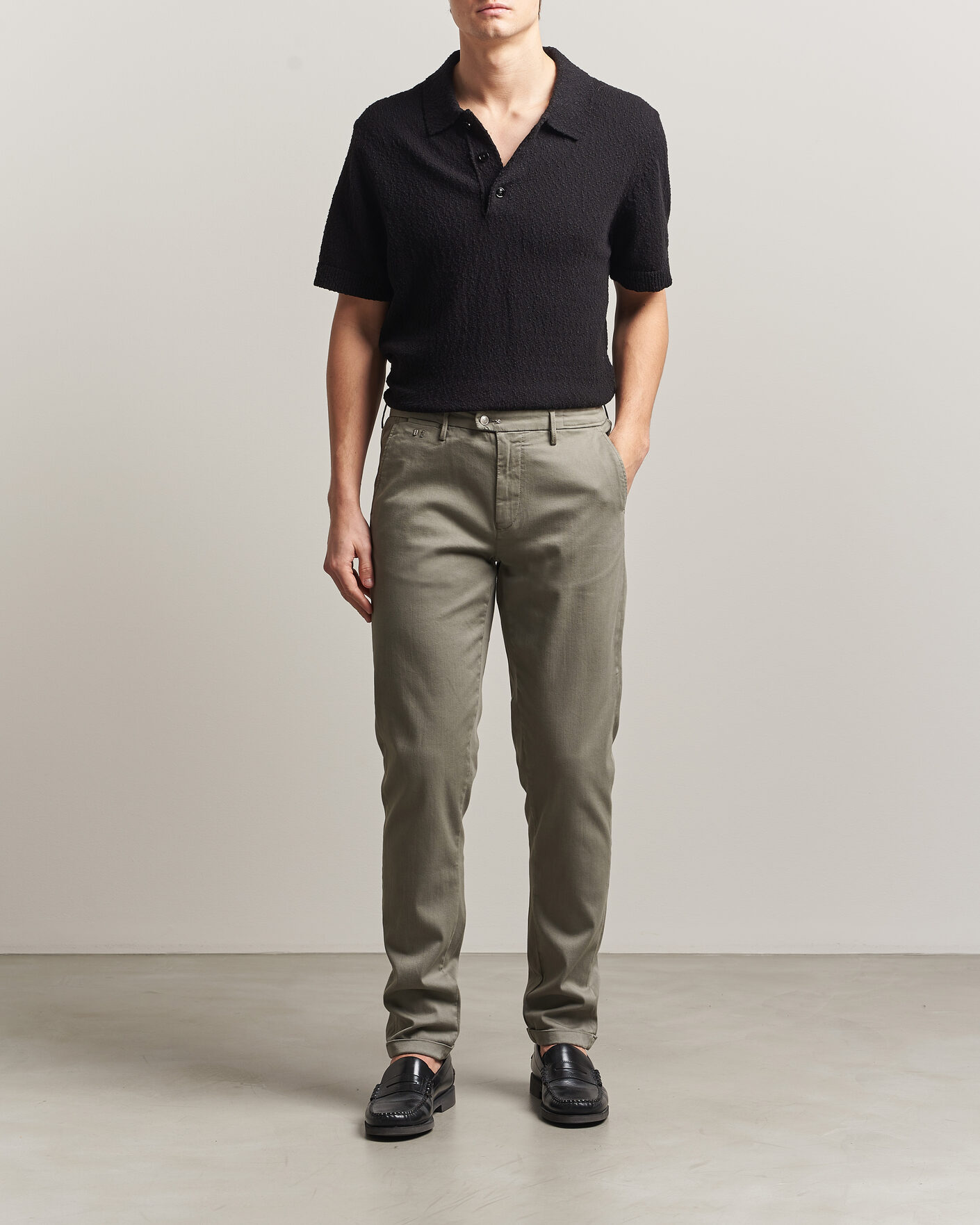Uomini | Pantaloni | Tramarossa | Luis Superstrech Cotton Chino Aloe