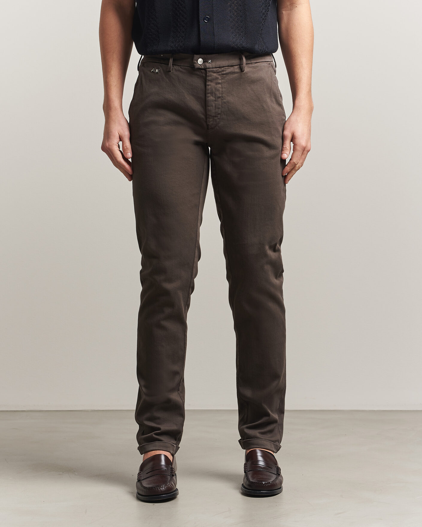 Uomini | Pantaloni | Tramarossa | Luis Superstrech Cotton Chino Coffee