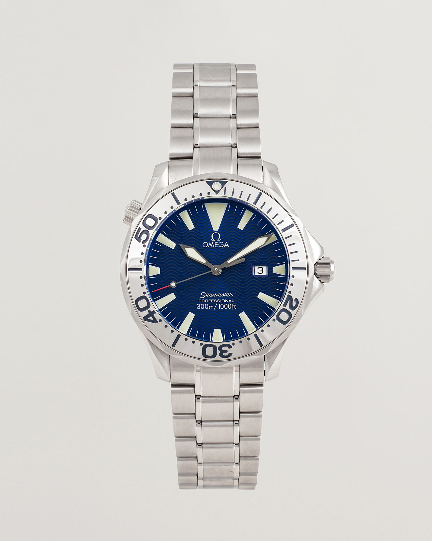 Uomini | Pre-Owned & Vintage Watches | Omega Pre-Owned | Seamaster 300M SMP Electric Blue 
