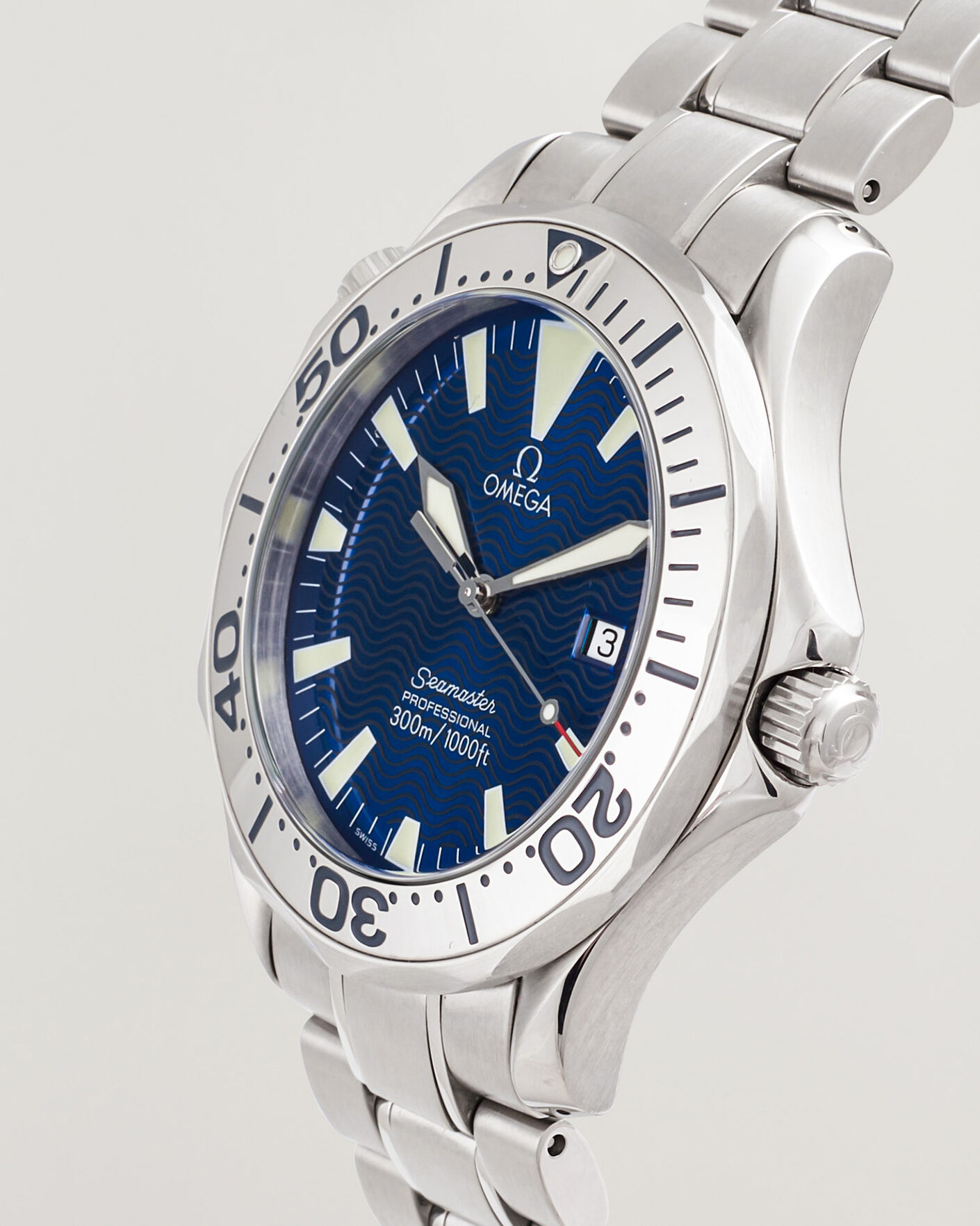 Uomini | Pre-Owned & Vintage Watches | Omega Pre-Owned | Seamaster 300M SMP Electric Blue 