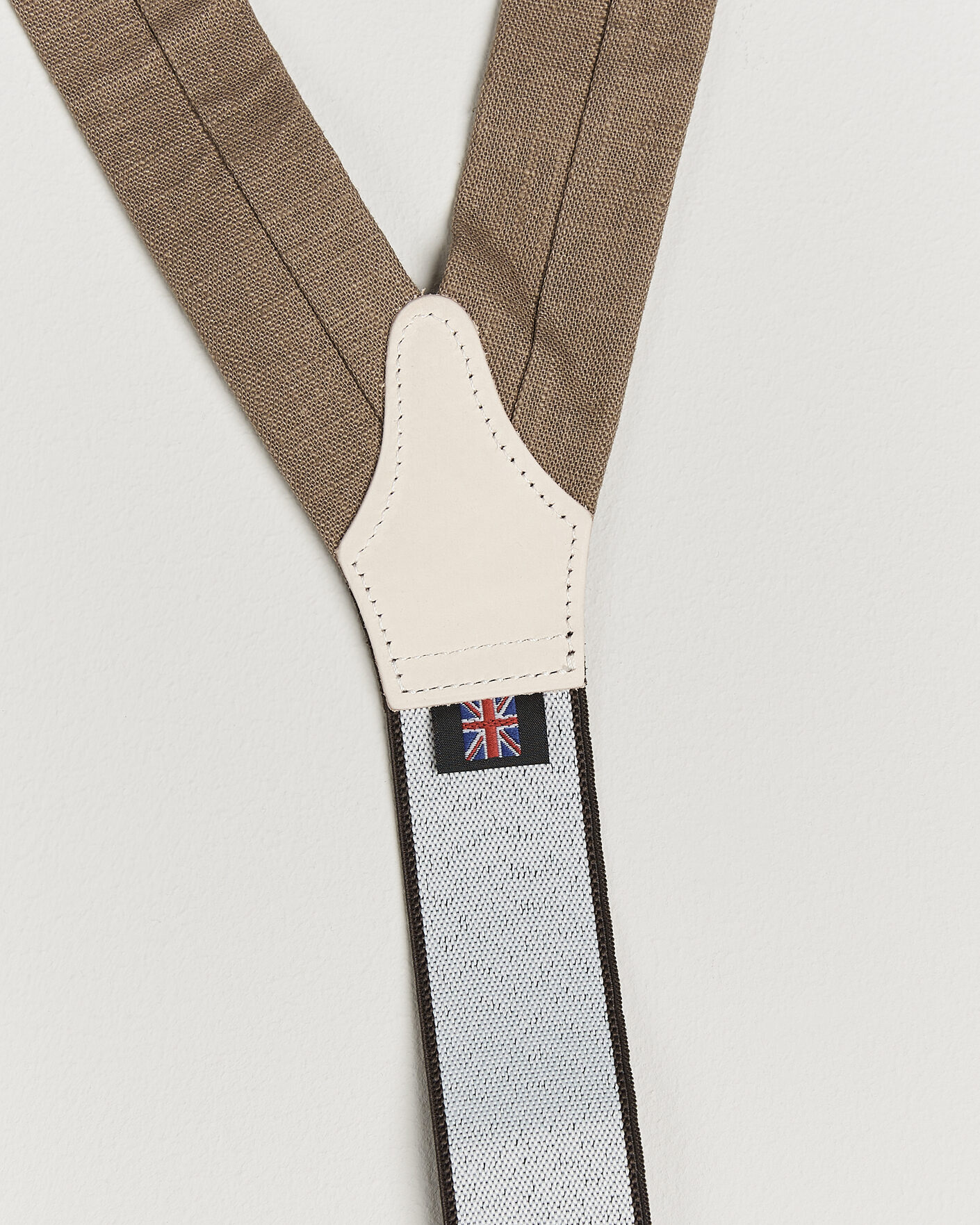 Uomini | Bretelle | Albert Thurston | Linen Braces Acorn Brown