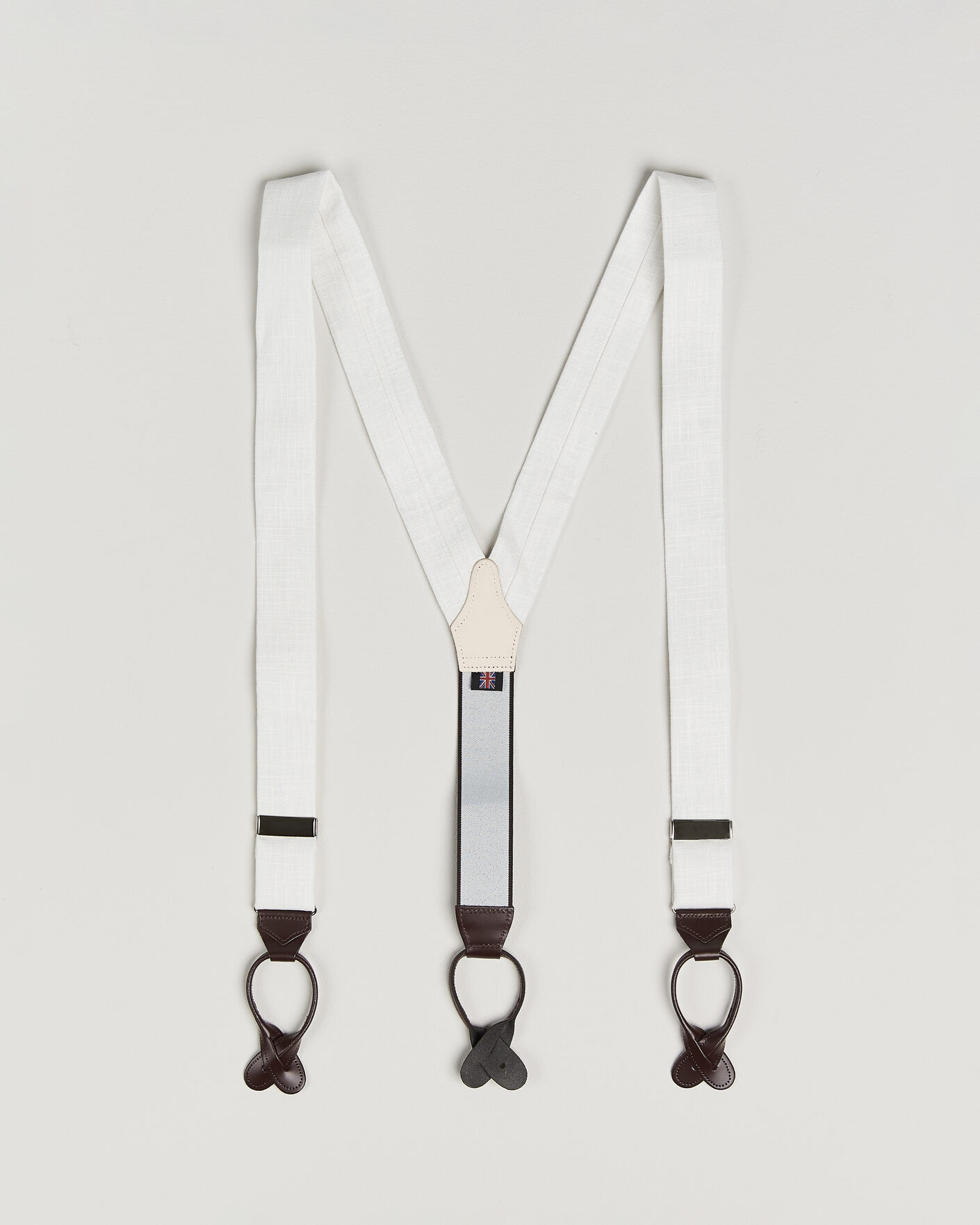 Uomini | Bretelle | Albert Thurston | Linen Braces Ivory