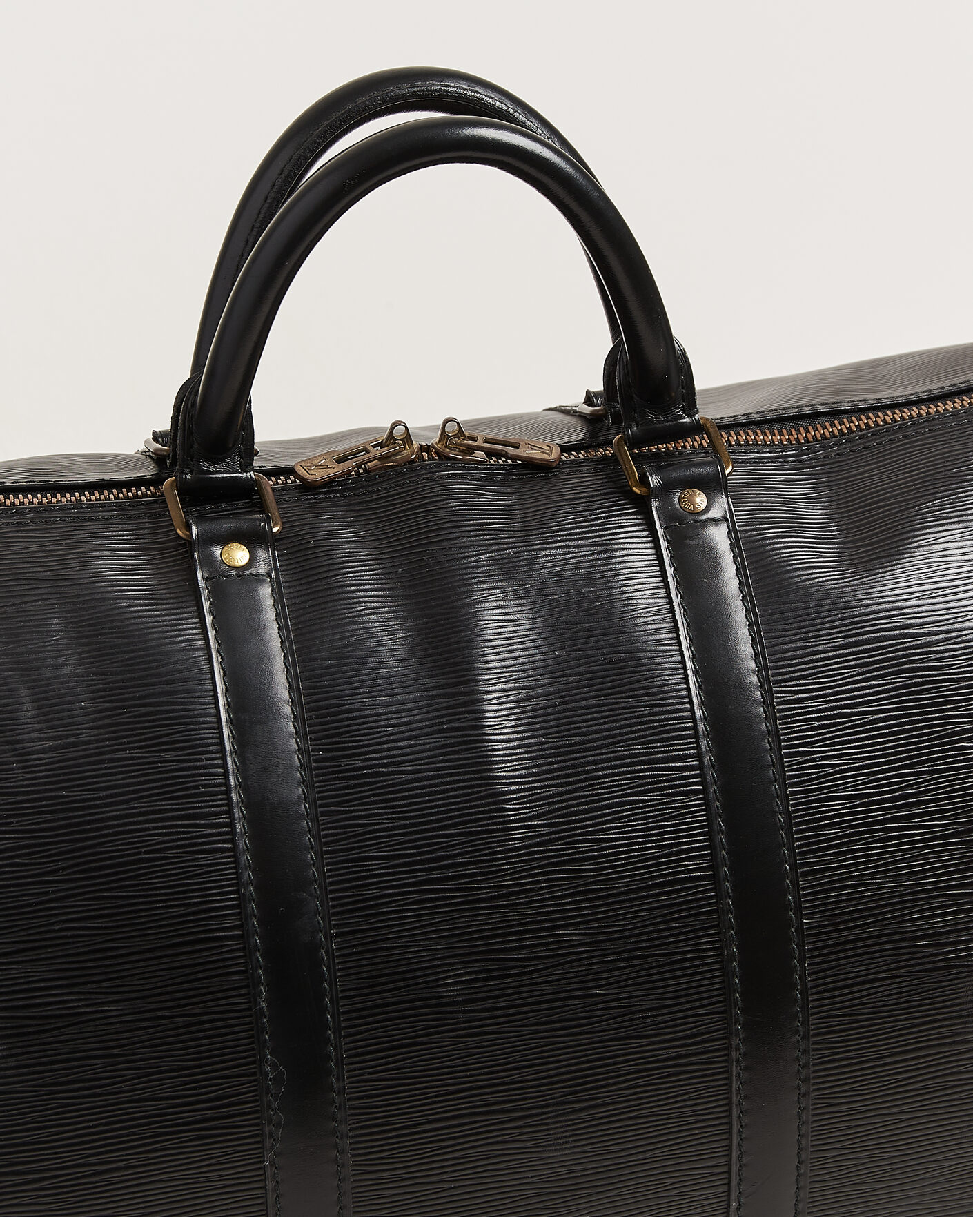 Uomini | Pre-Owned & Vintage Bags | Louis Vuitton Pre-Owned | Keepall 55 Epi Leather Black