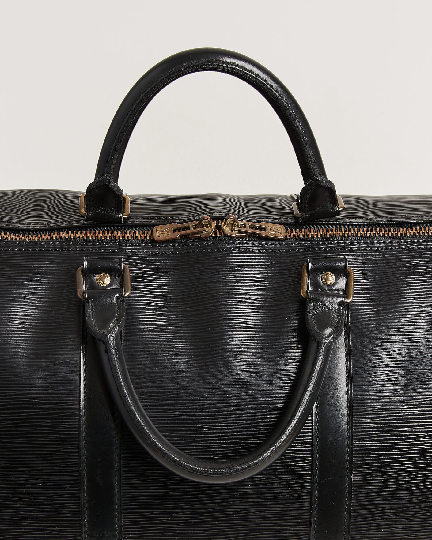 Uomini | Pre-Owned & Vintage Bags | Louis Vuitton Pre-Owned | Keepall 55 Epi Leather Black