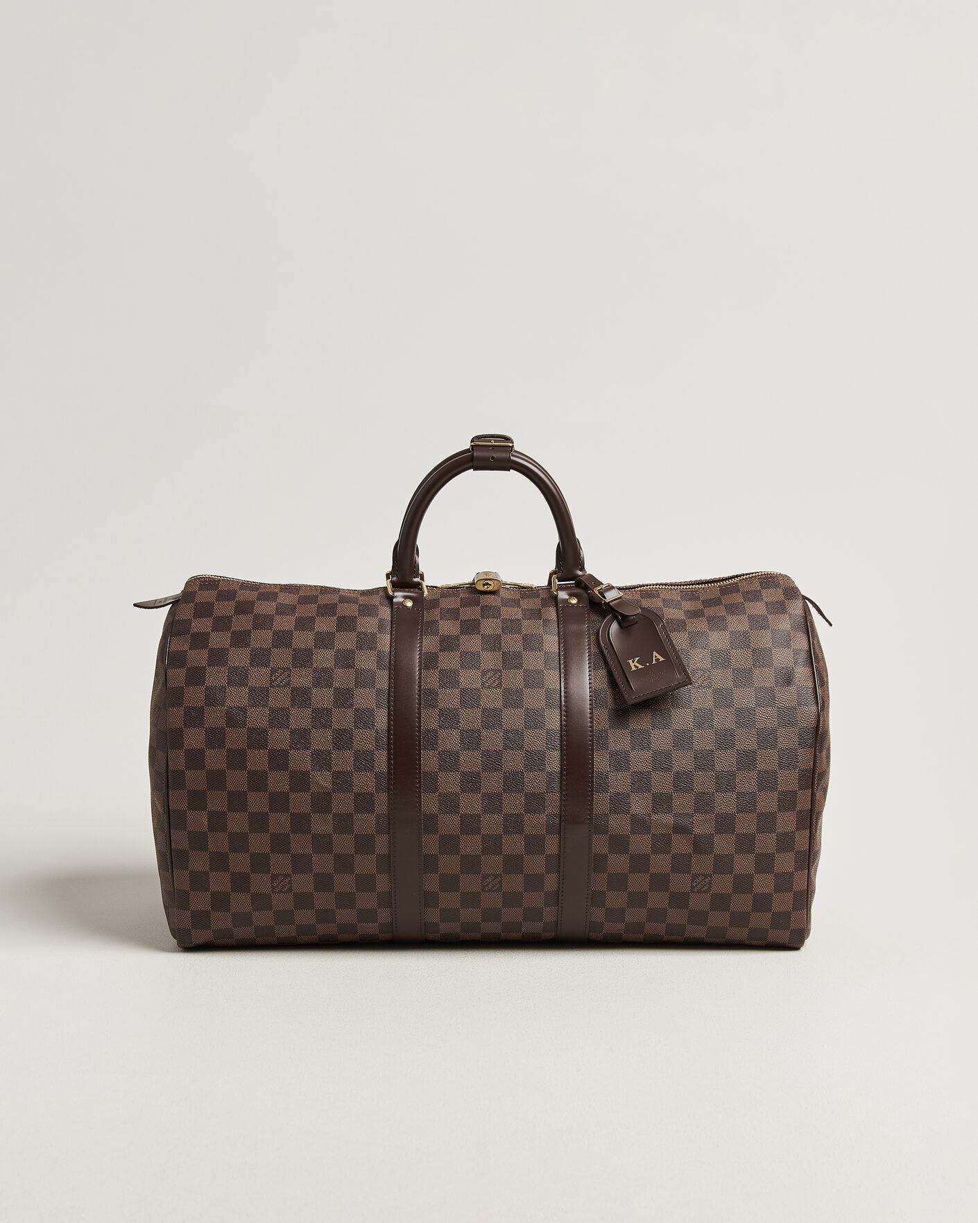 Uomini | Pre-Owned & Vintage Bags | Louis Vuitton Pre-Owned | Keepall 50 Damier Ebene