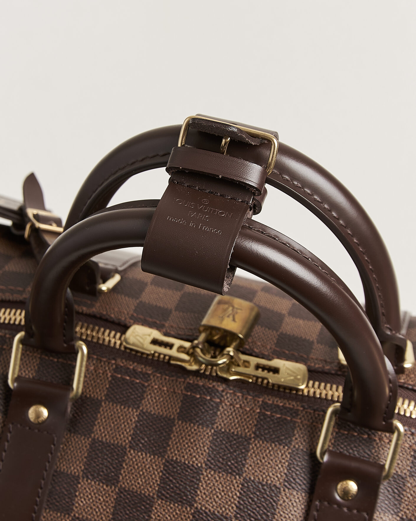 Uomini | Pre-Owned & Vintage Bags | Louis Vuitton Pre-Owned | Keepall 50 Damier Ebene