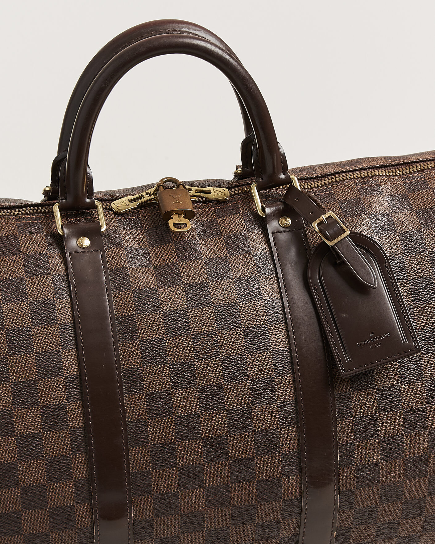 Uomini | Pre-Owned & Vintage Bags | Louis Vuitton Pre-Owned | Keepall 50 Damier Ebene