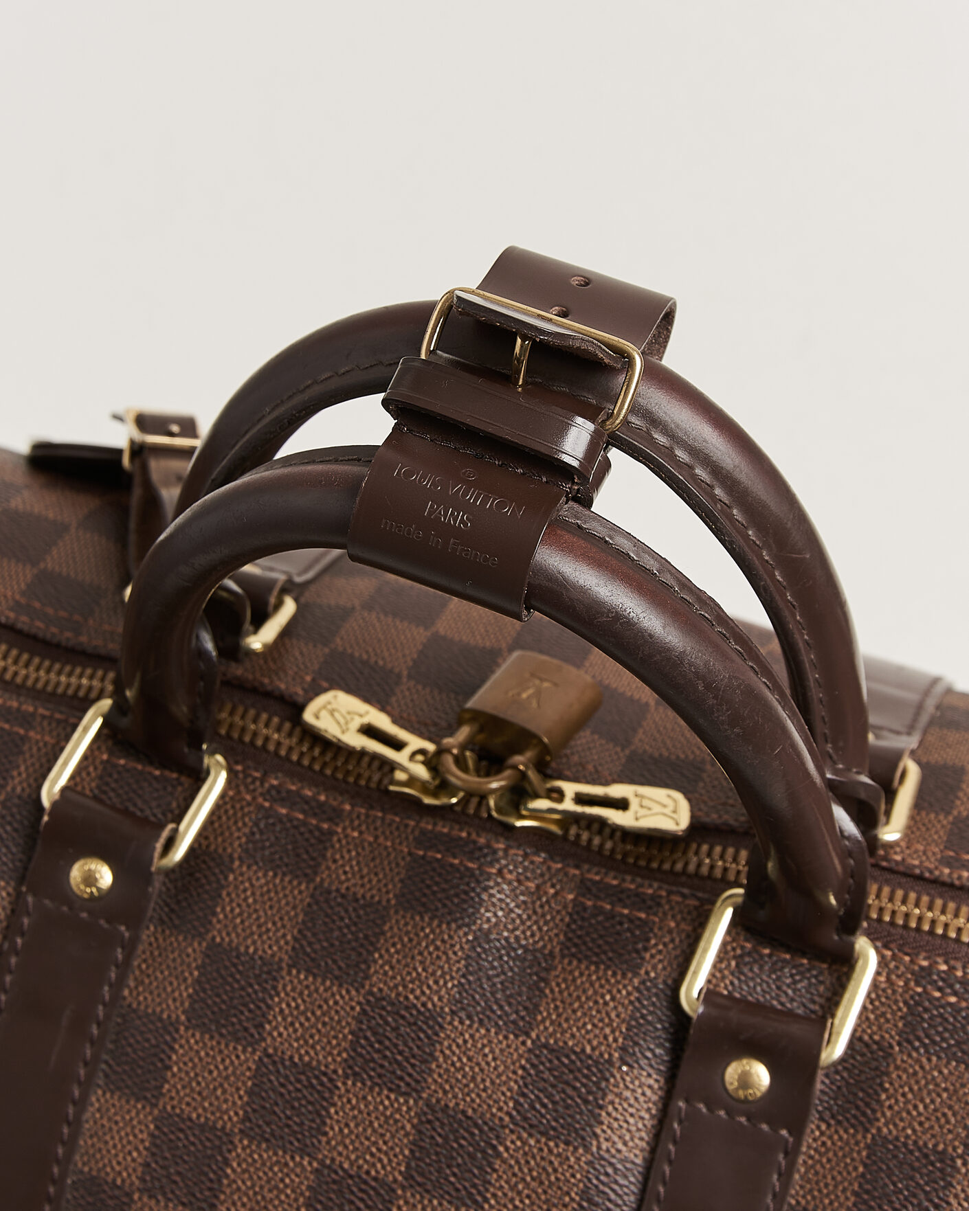 Uomini | Pre-Owned & Vintage Bags | Louis Vuitton Pre-Owned | Keepall 50 Damier Ebene