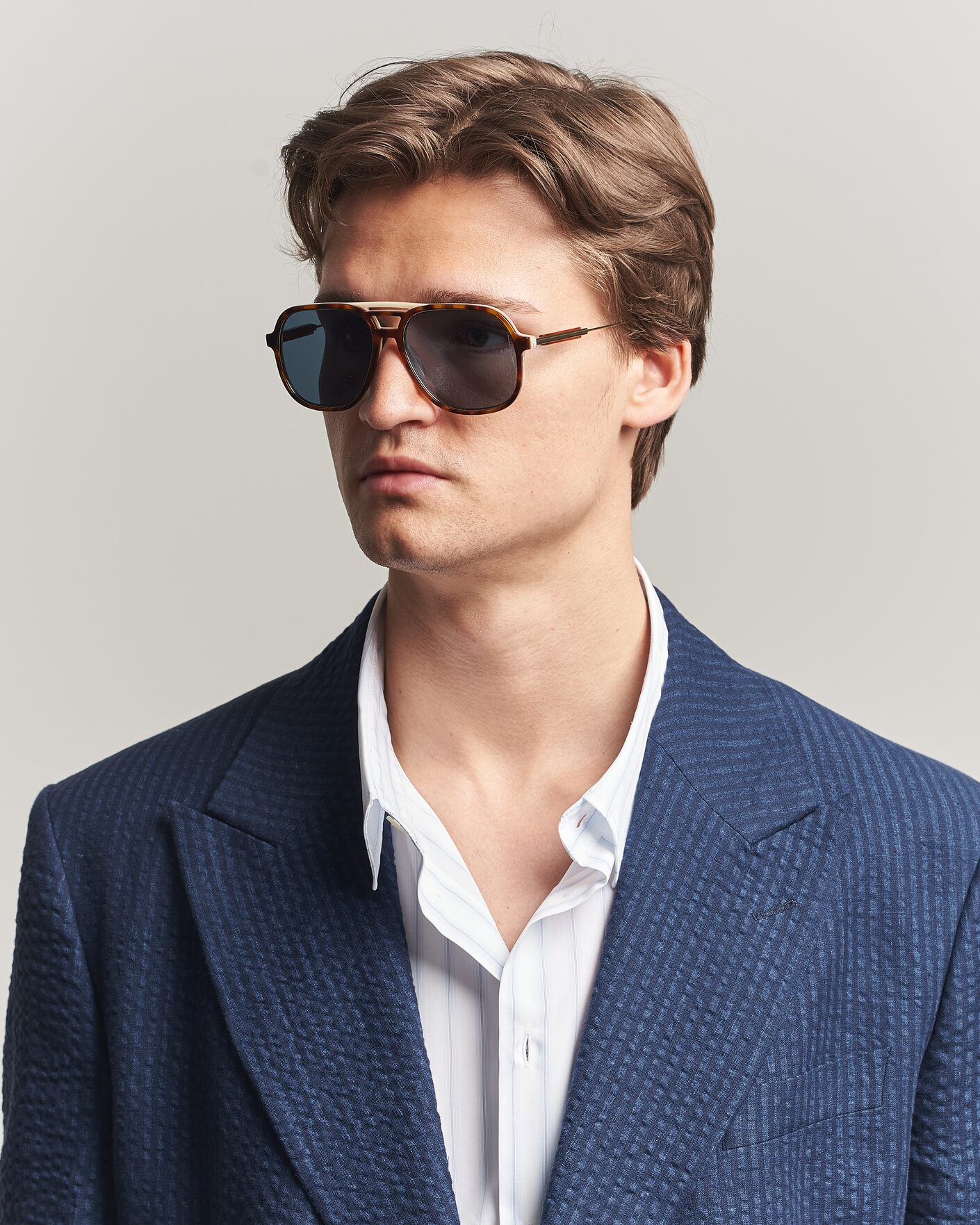 Uomini | Occhiali da sole | Brunello Cucinelli | 0BC4022S Sunglasses Havana Sigaro