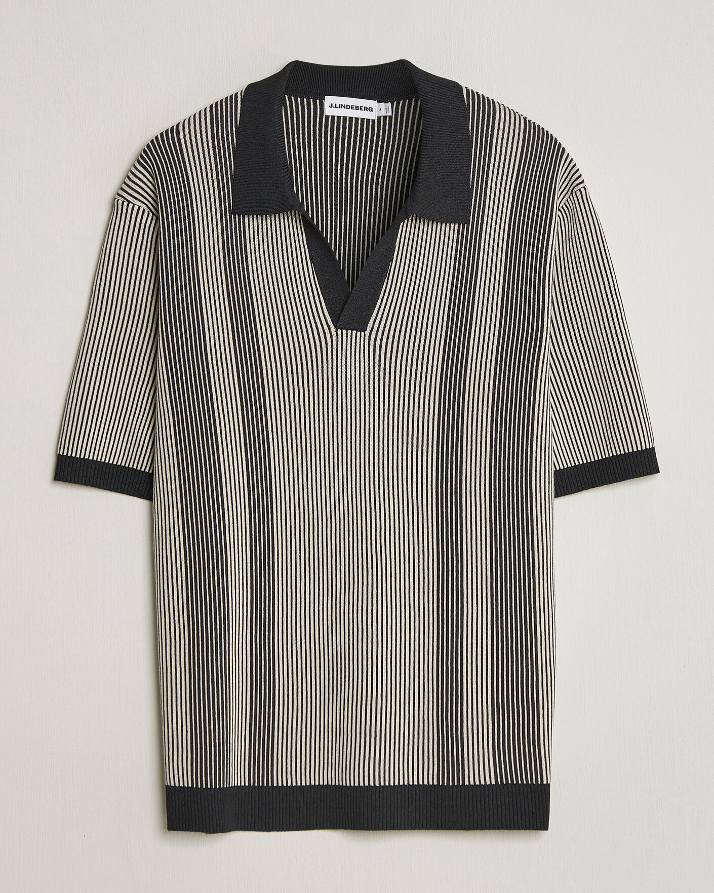 Uomini | Polo | J.Lindeberg | Sal Knitted Polo Moonbeam