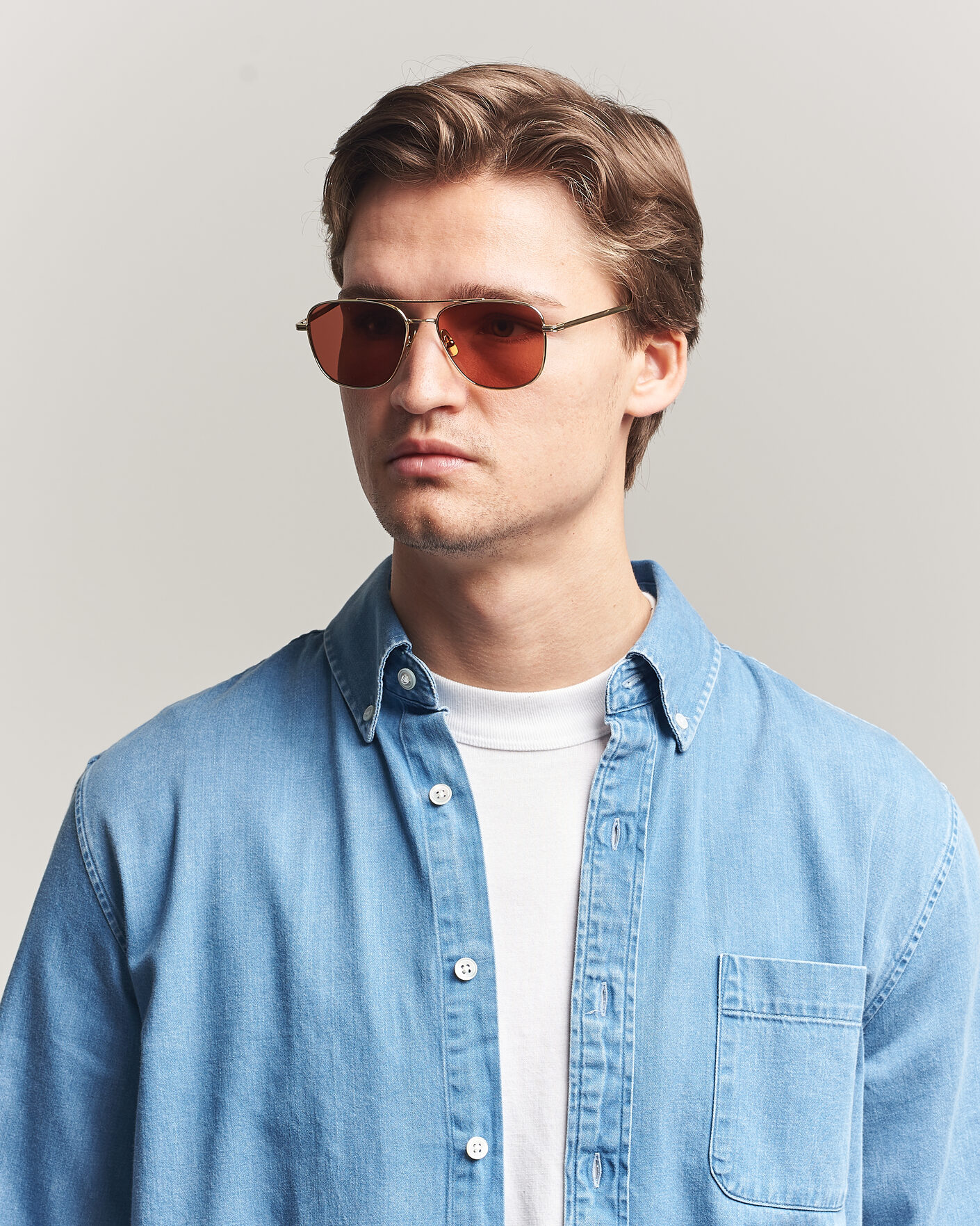 Uomini | Occhiali da sole | Garrett Leight | El Capitan Sunglasses Gold