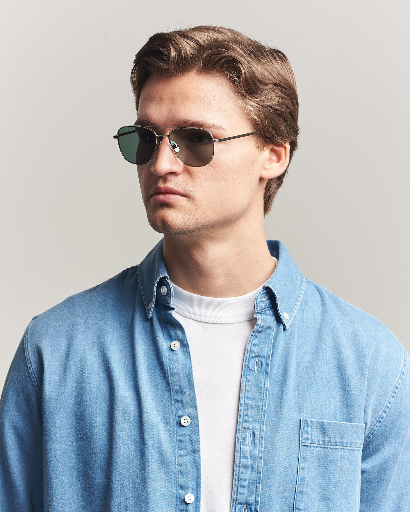 Uomini | Occhiali da sole | Garrett Leight | El Capitan Sunglasses Silver