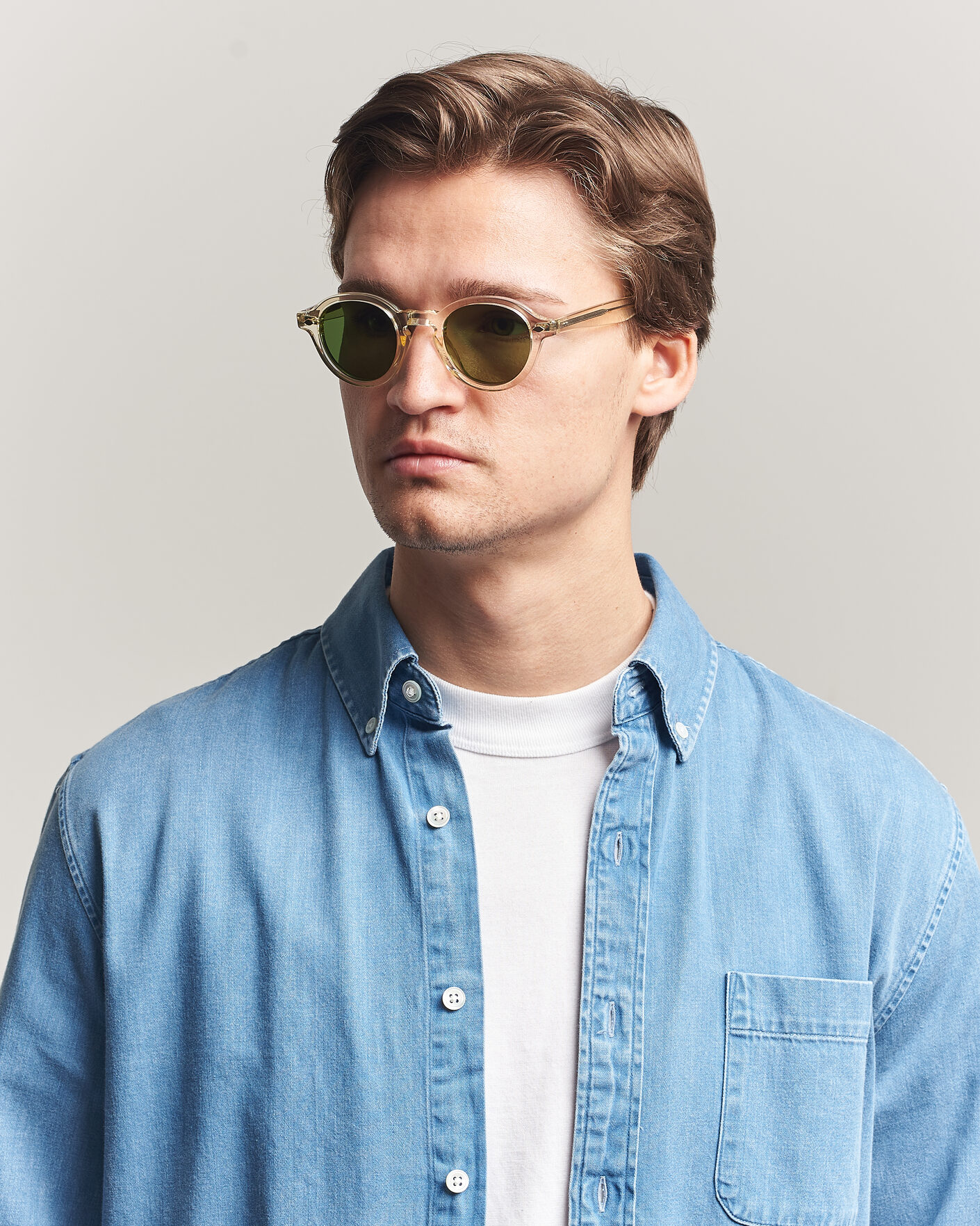Uomini | Occhiali da sole | Garrett Leight | Flipper Sunglasses Pure Glass