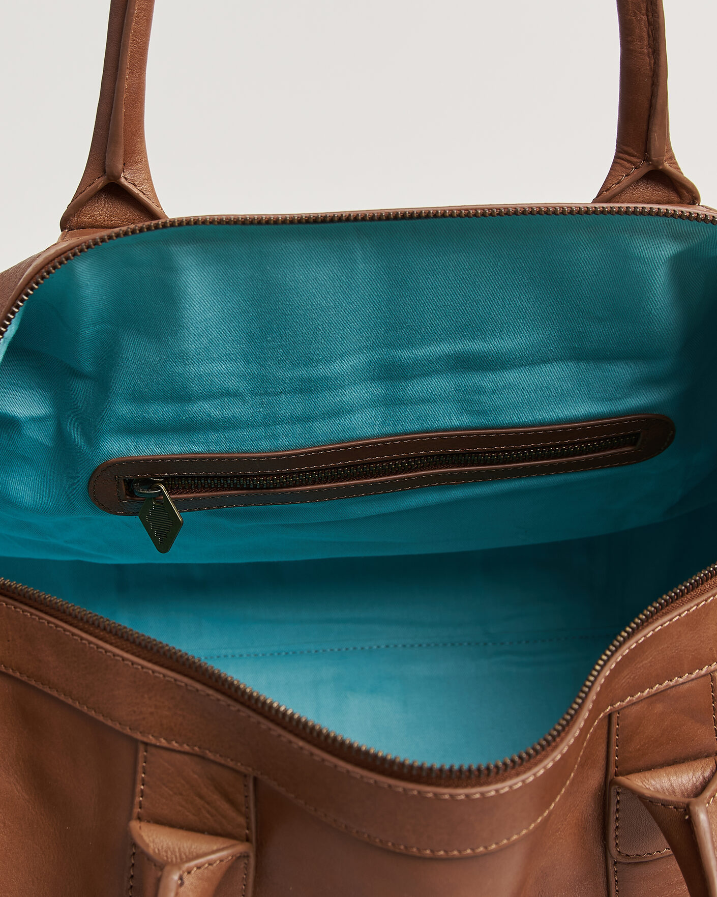 Uomini | Borse | Pampeano | Varon Small Leather Weekend Bag Tan