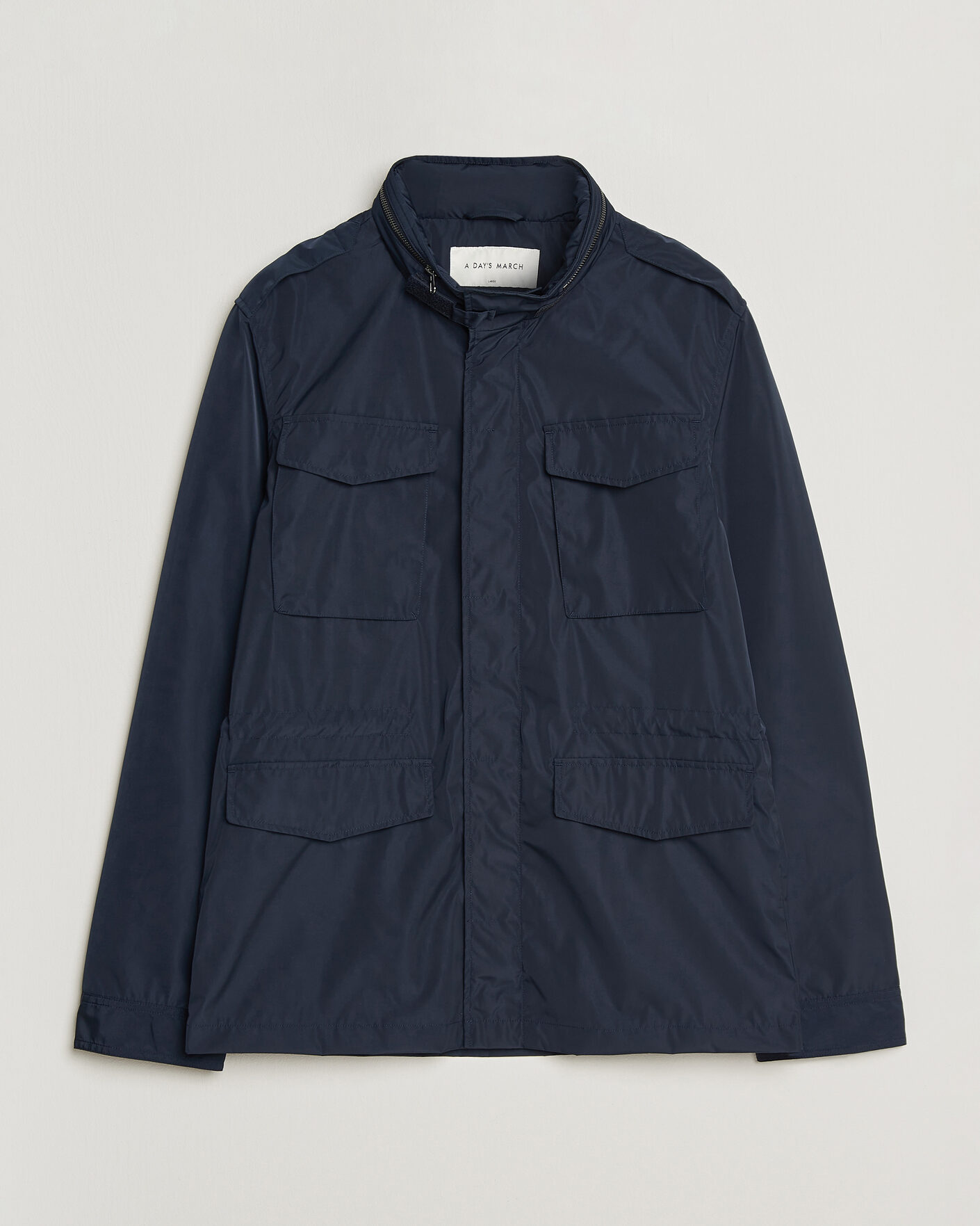 Uomini | Giacche | A Day's March | Barnett M65 Nylon Jacket Navy