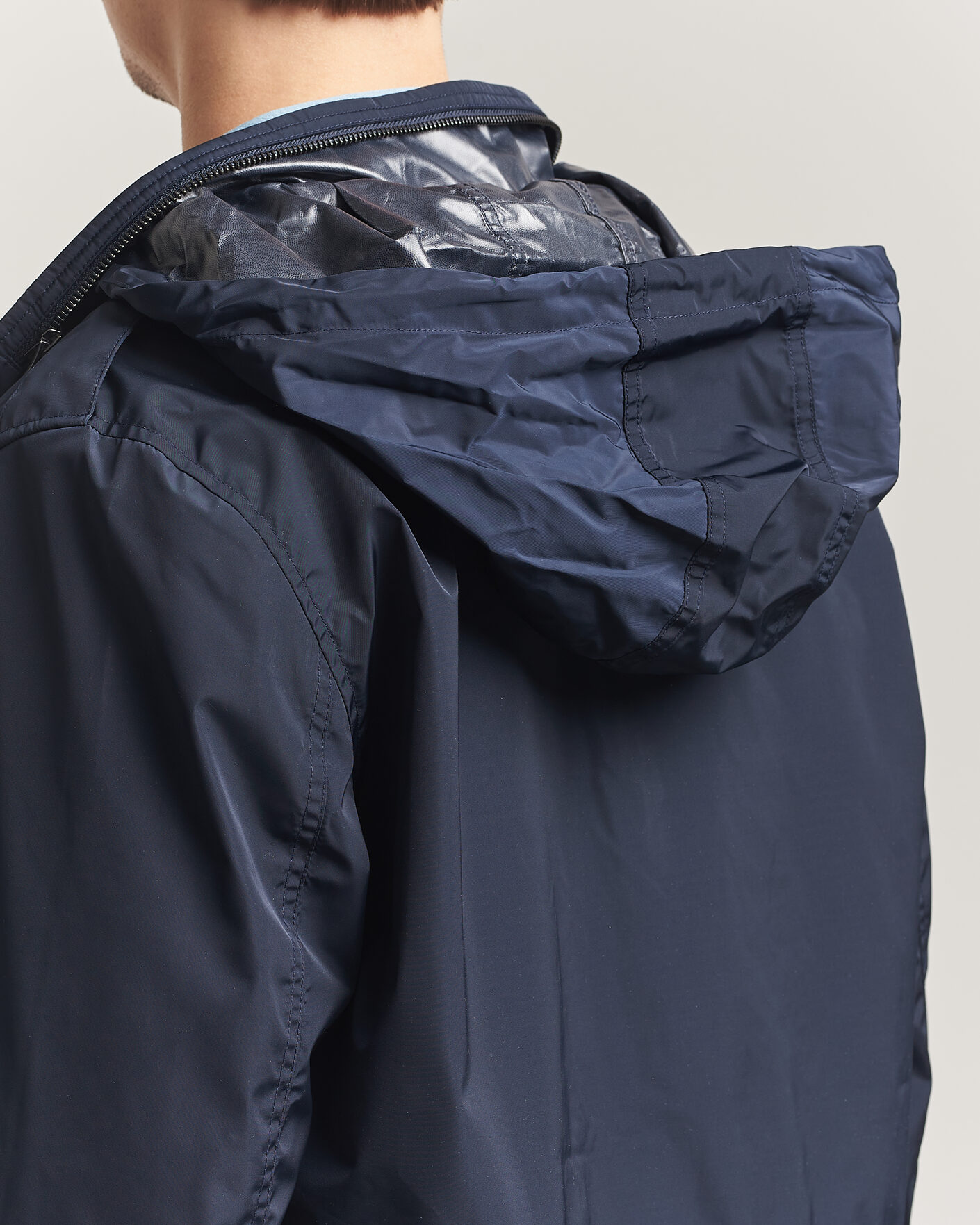 Uomini | Giacche | A Day's March | Barnett M65 Nylon Jacket Navy
